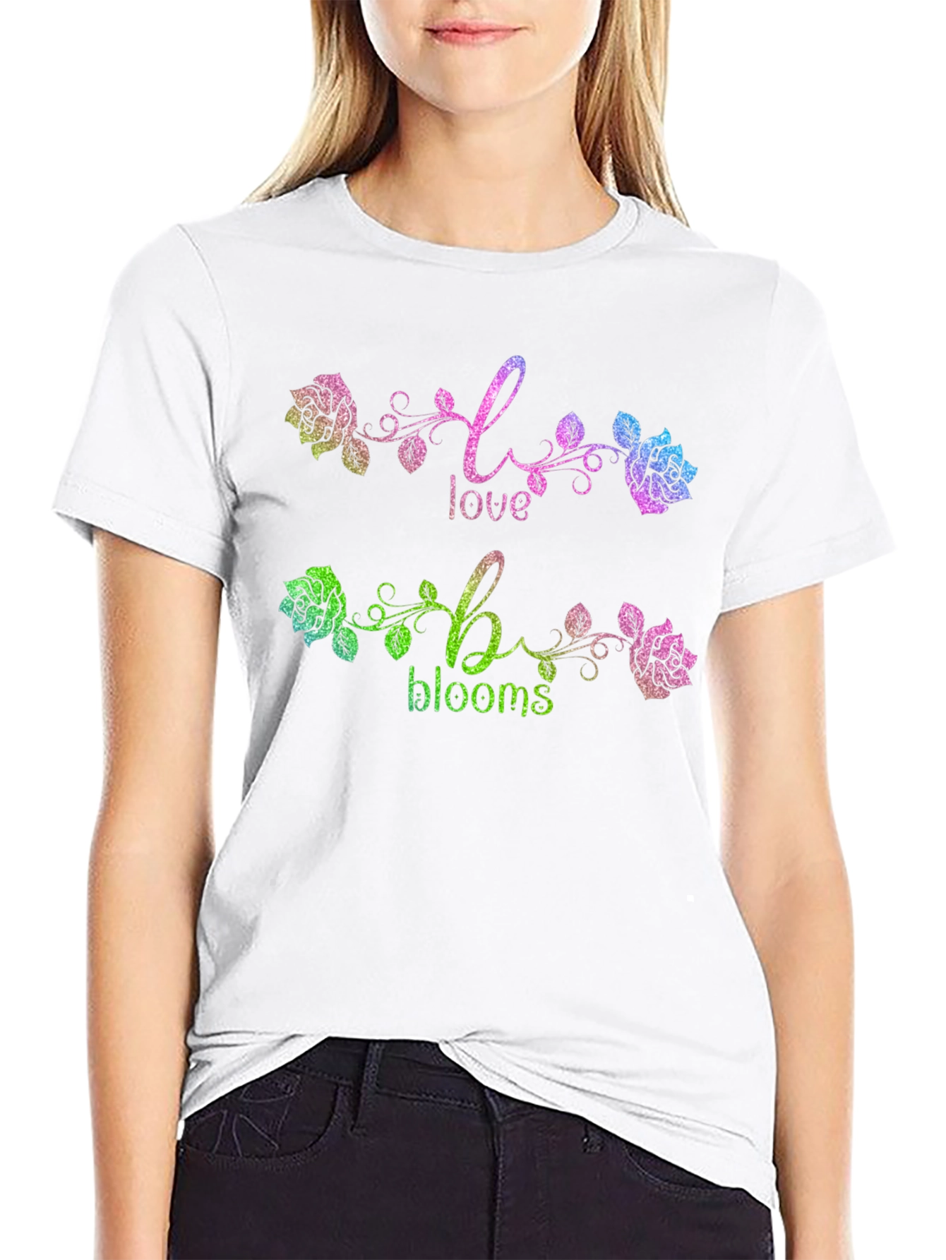 Love Blooms Graphic Tee - Stylish Floral Design