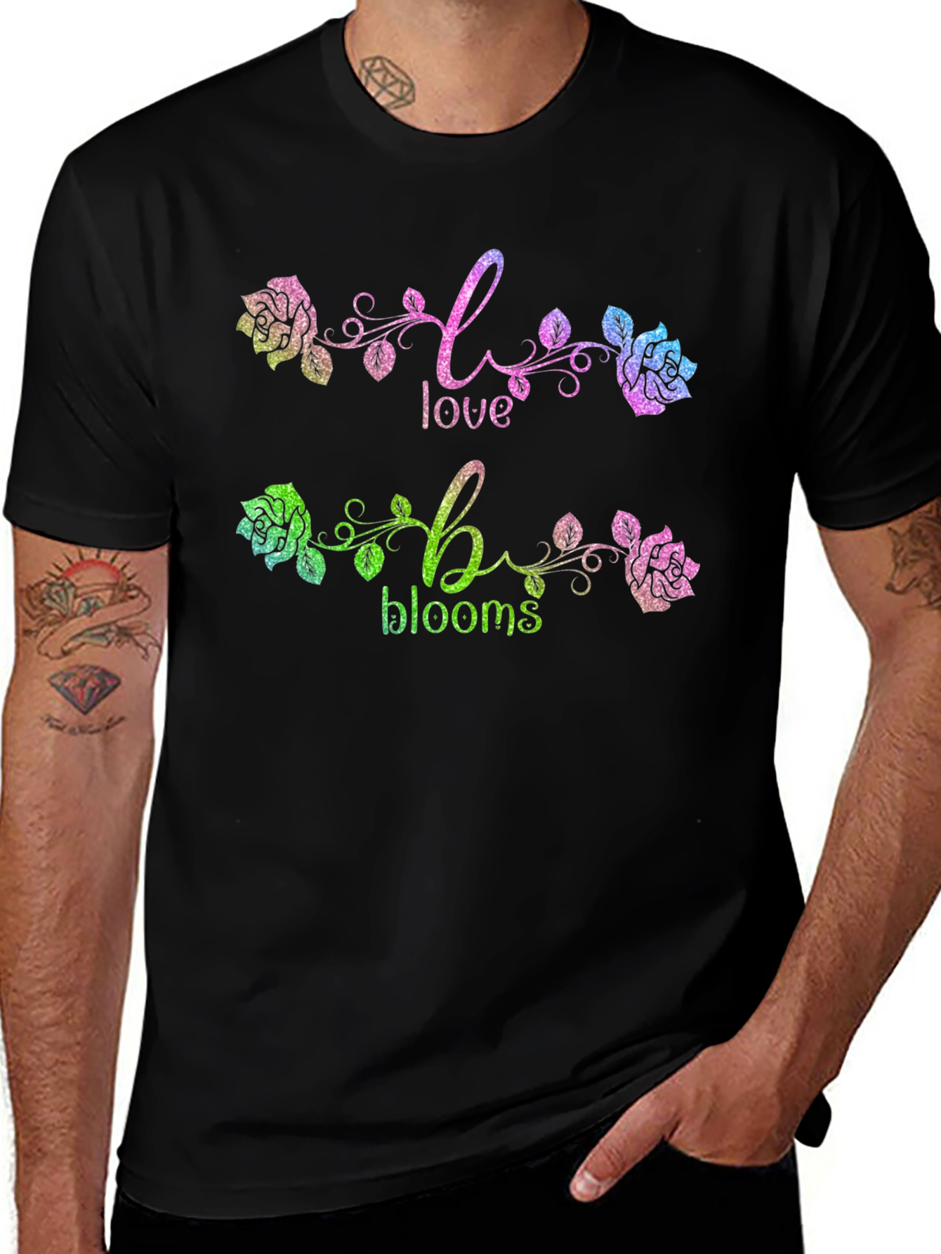 Love Blooms Graphic Tee - Stylish Floral Design