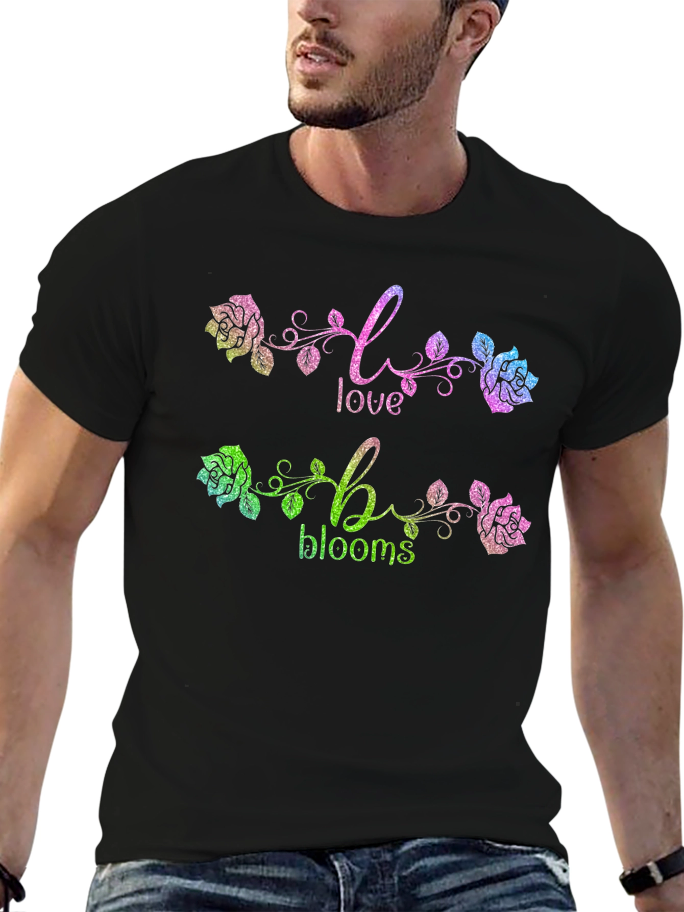 Love Blooms Graphic Tee - Stylish Floral Design