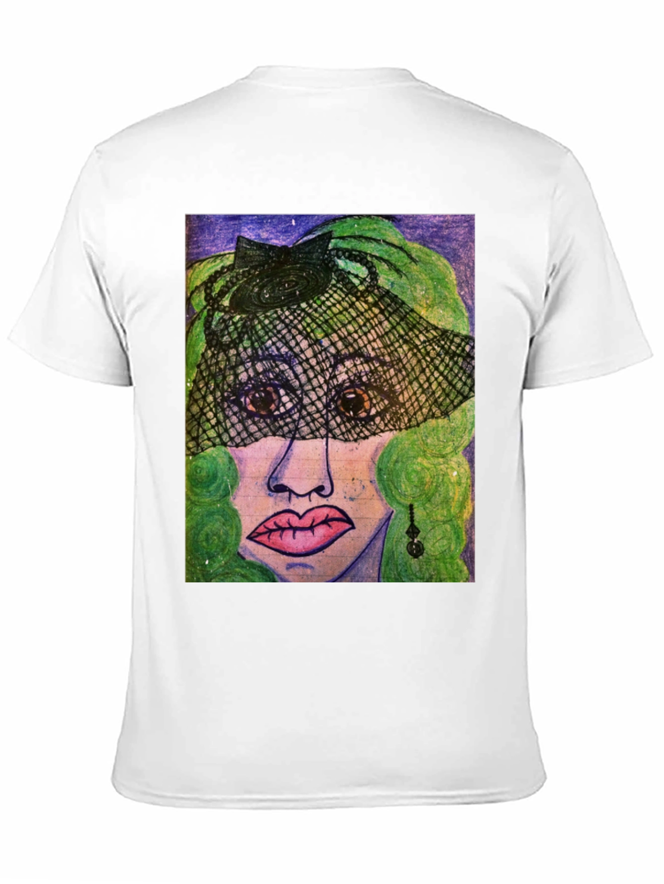 Artistic Woman Portrait Graphic Tee
