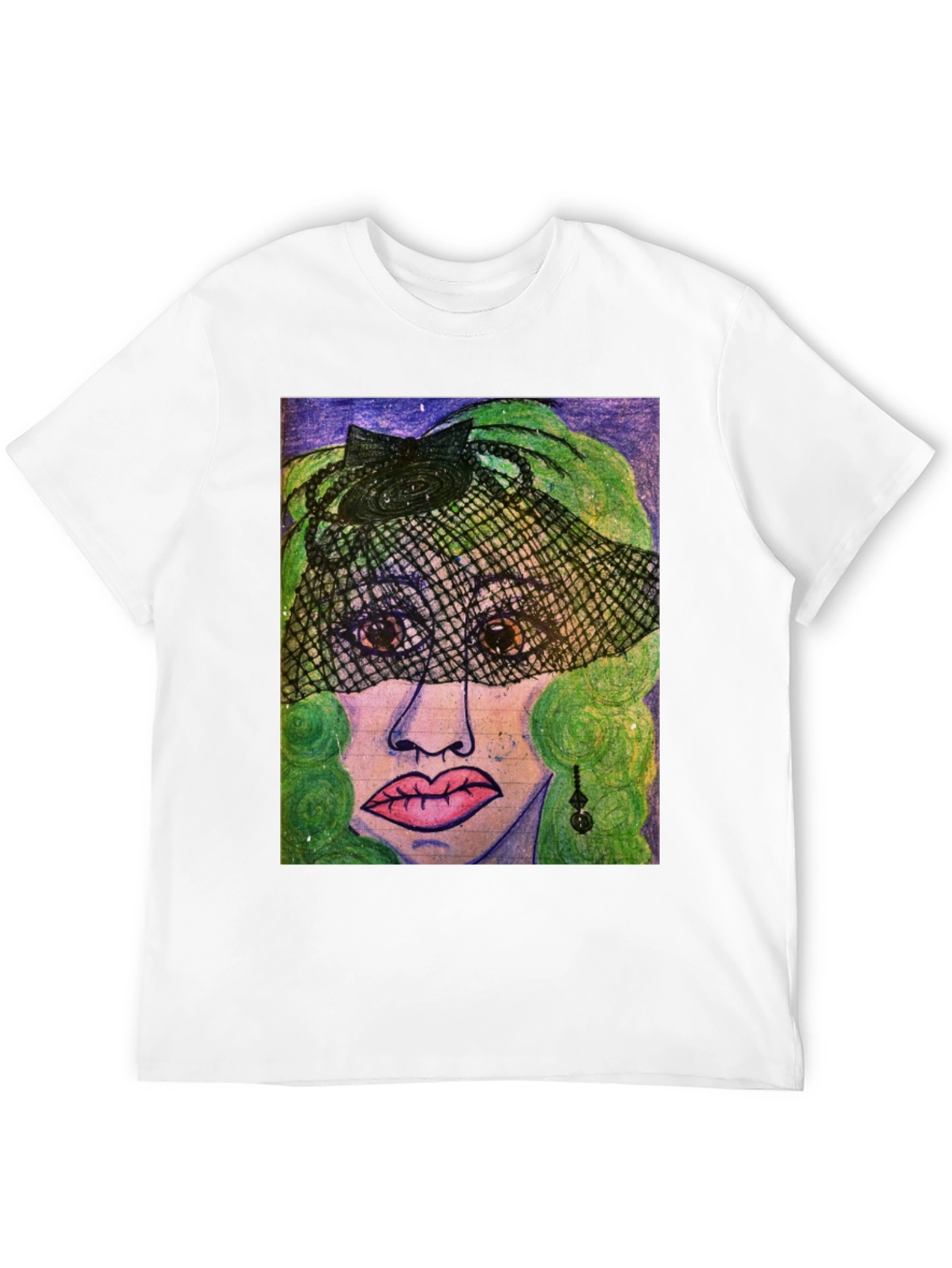 Artistic Woman Portrait Graphic Tee