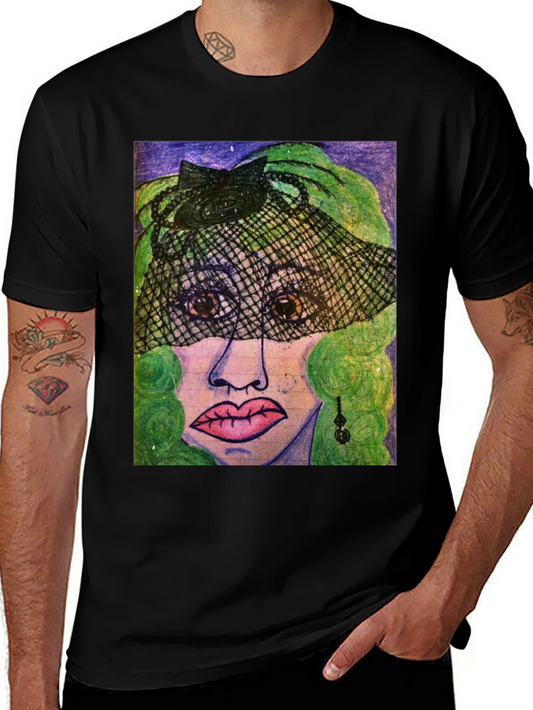 Artistic Woman Portrait Graphic Tee