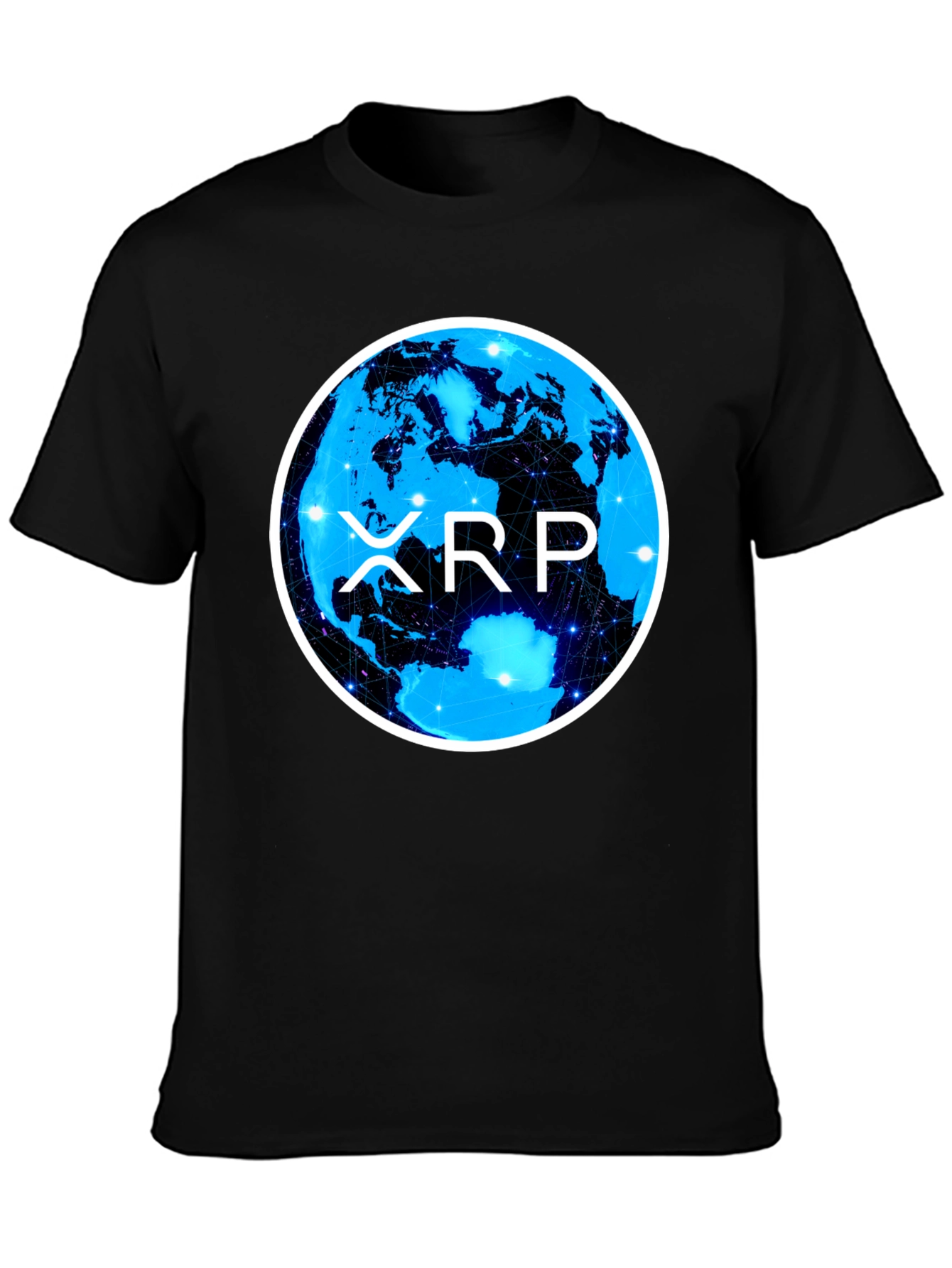 XRP Cryptocurrency T-Shirt - Black Crypto Tee