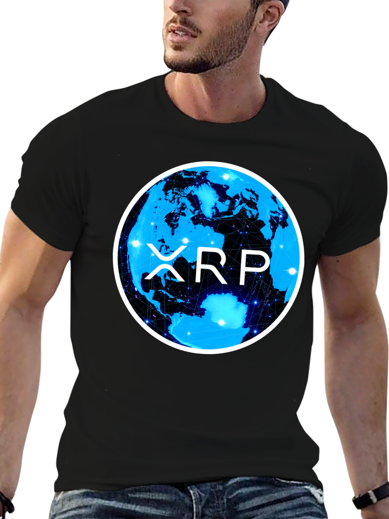 XRP Cryptocurrency T-Shirt - Black Crypto Tee