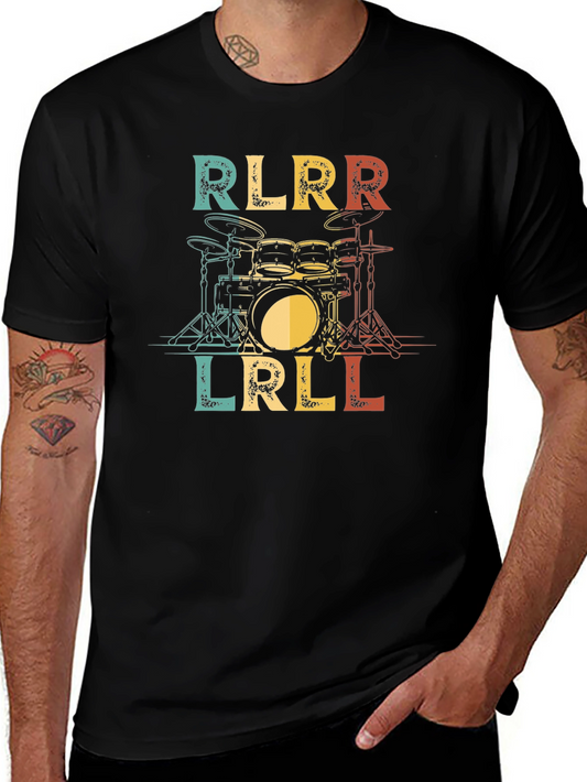 Drummer RLRL RR T-Shirt Drum Sticks Tee