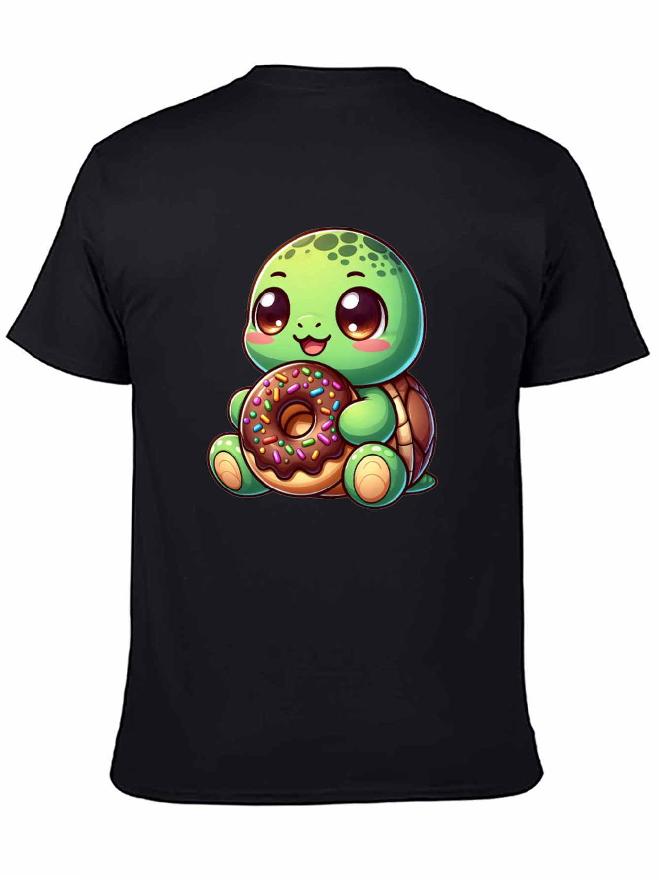 Cute Turtle Donut T-Shirt - Cartoon Graphic Tee