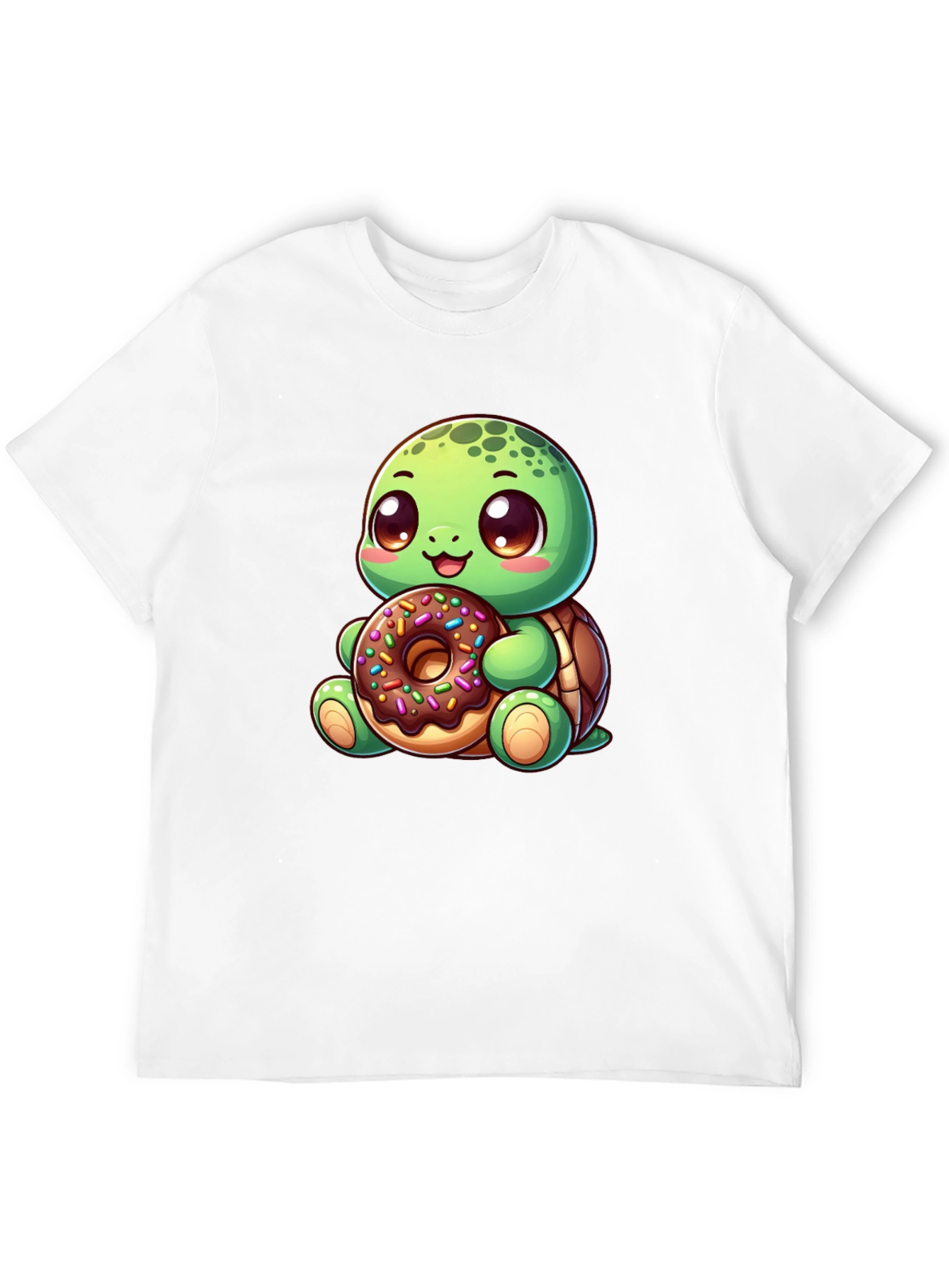 Cute Turtle Donut T-Shirt - Cartoon Graphic Tee