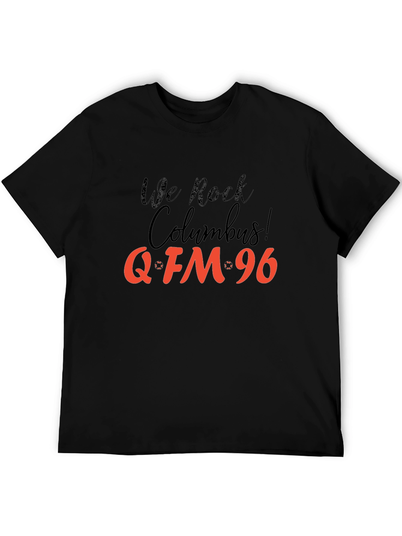 We Rock Columbus! Q-FM 96 Black T-Shirt