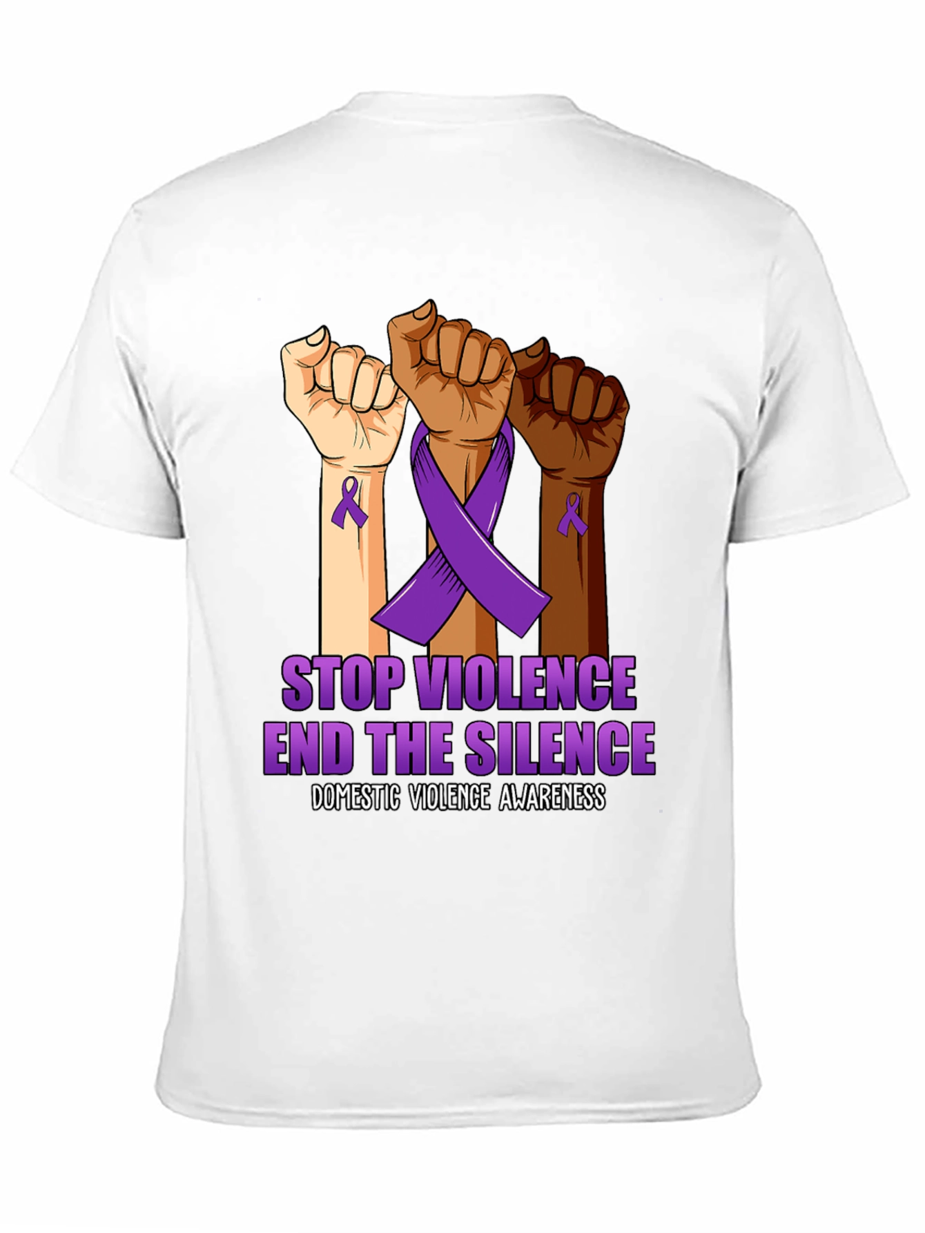 Stop Violence End the Silence Awareness Tee