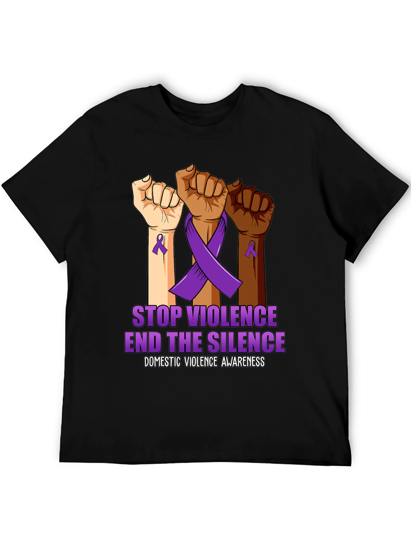 Stop Violence End the Silence Awareness Tee