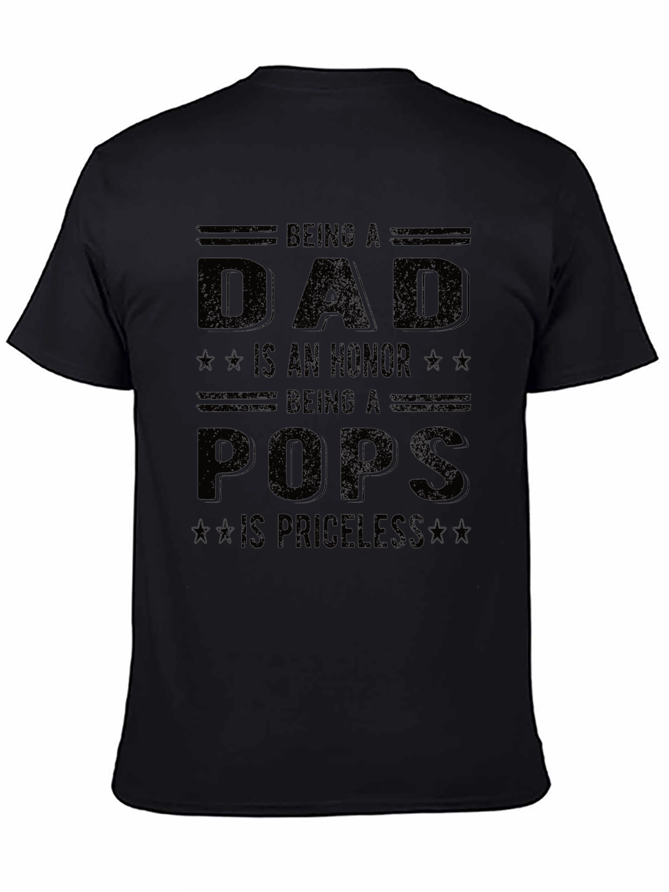 Dad Pops Honor Priceless Graphic Tee