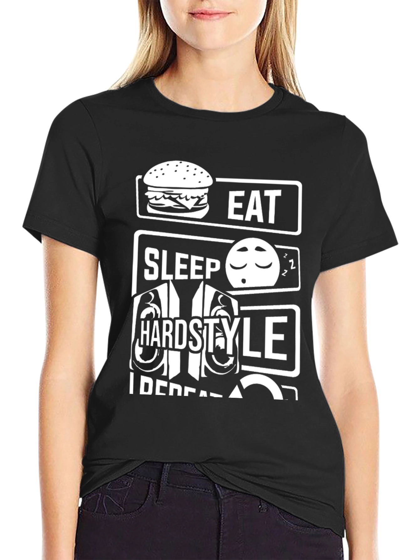 Eat Sleep Hardstyle Repeat Graphic Tee