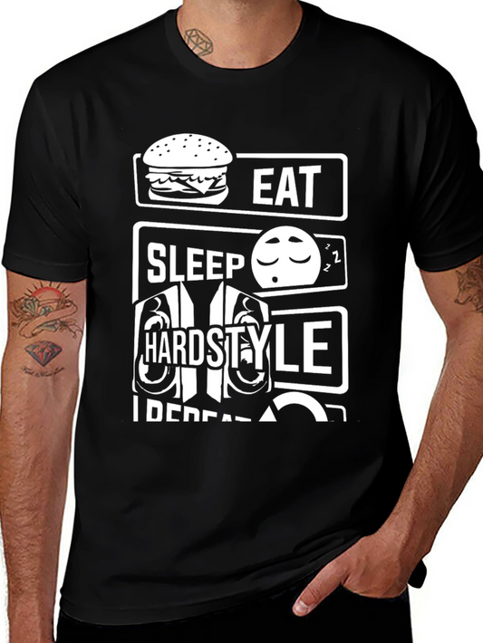 Eat Sleep Hardstyle Repeat Graphic Tee