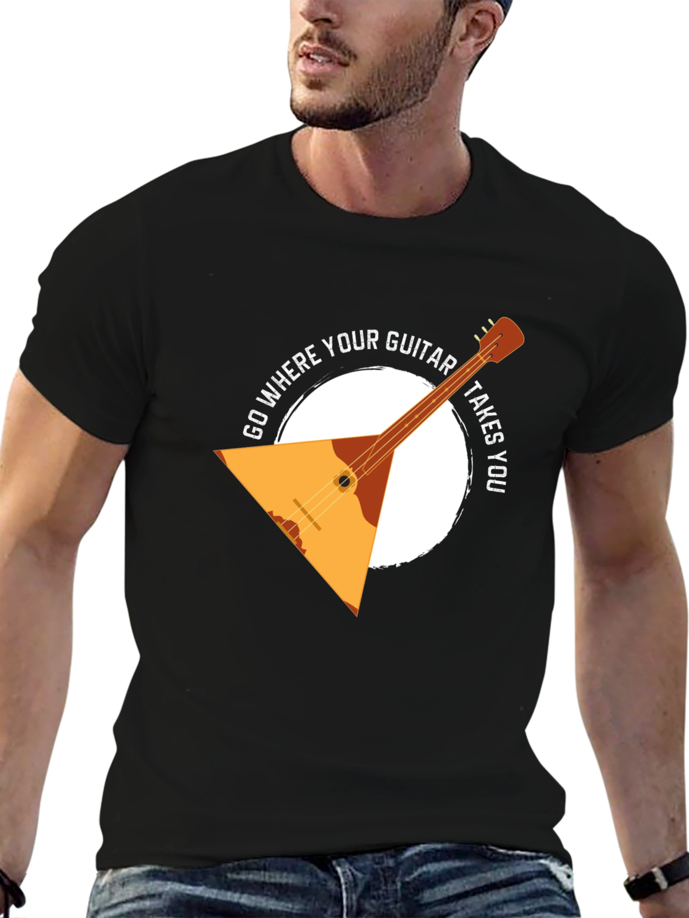 Guitar T-Shirt: Go Where Your Guitar Takes You!
