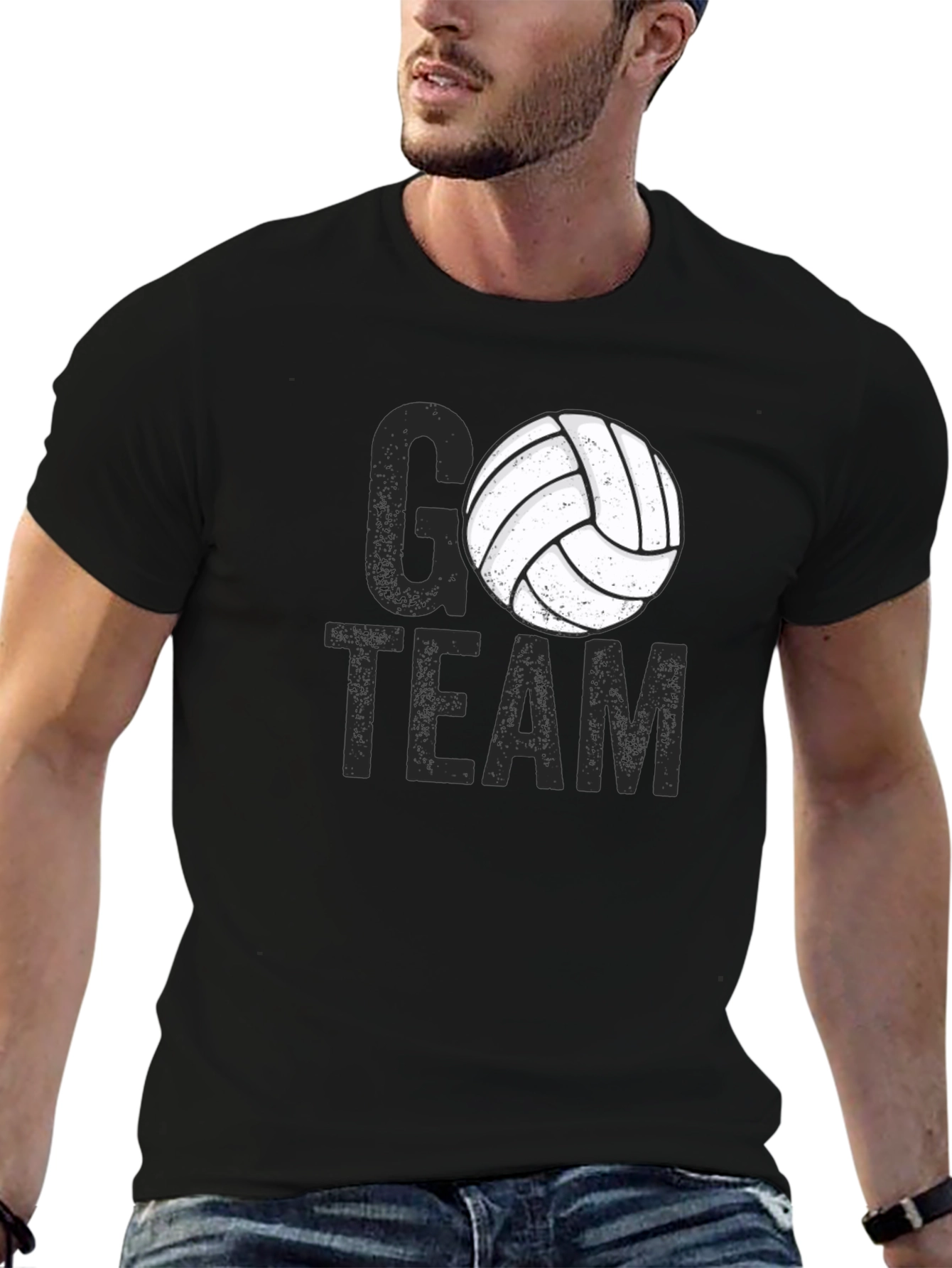 Go Team Volleyball Graphic Tee