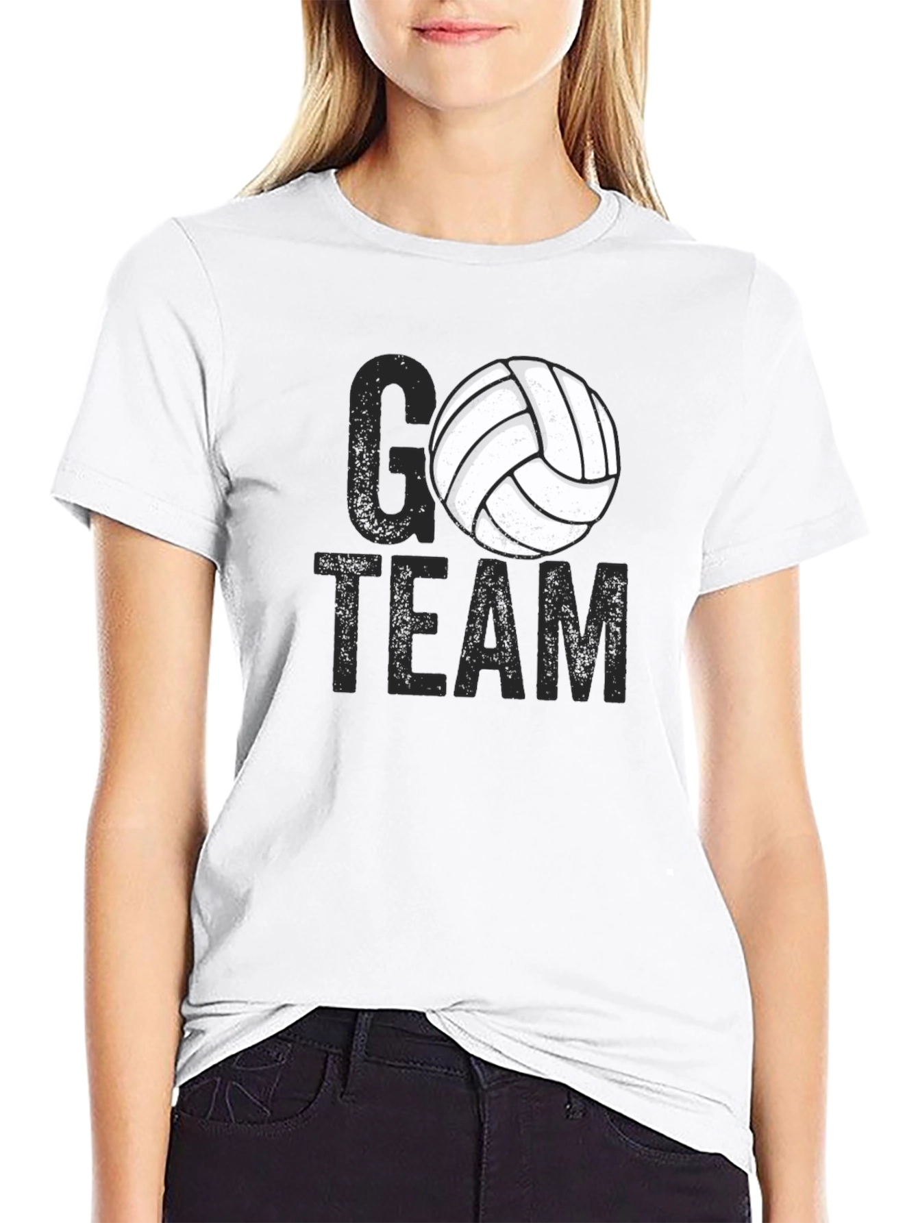 Go Team Volleyball Graphic Tee