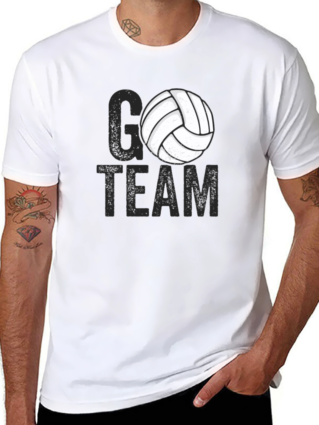 Go Team Volleyball Graphic Tee