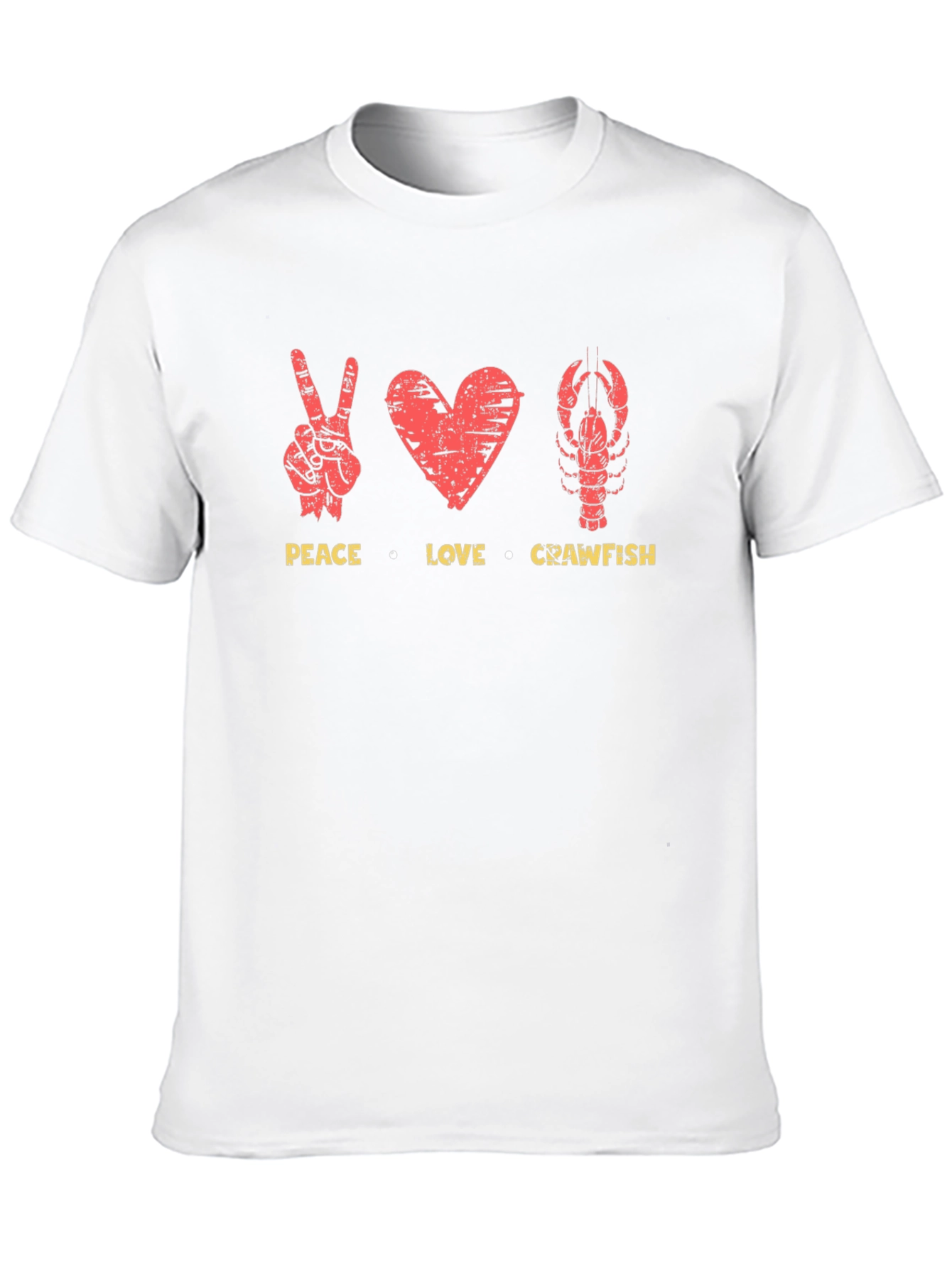 Peace Love Crawfish Graphic T-Shirt