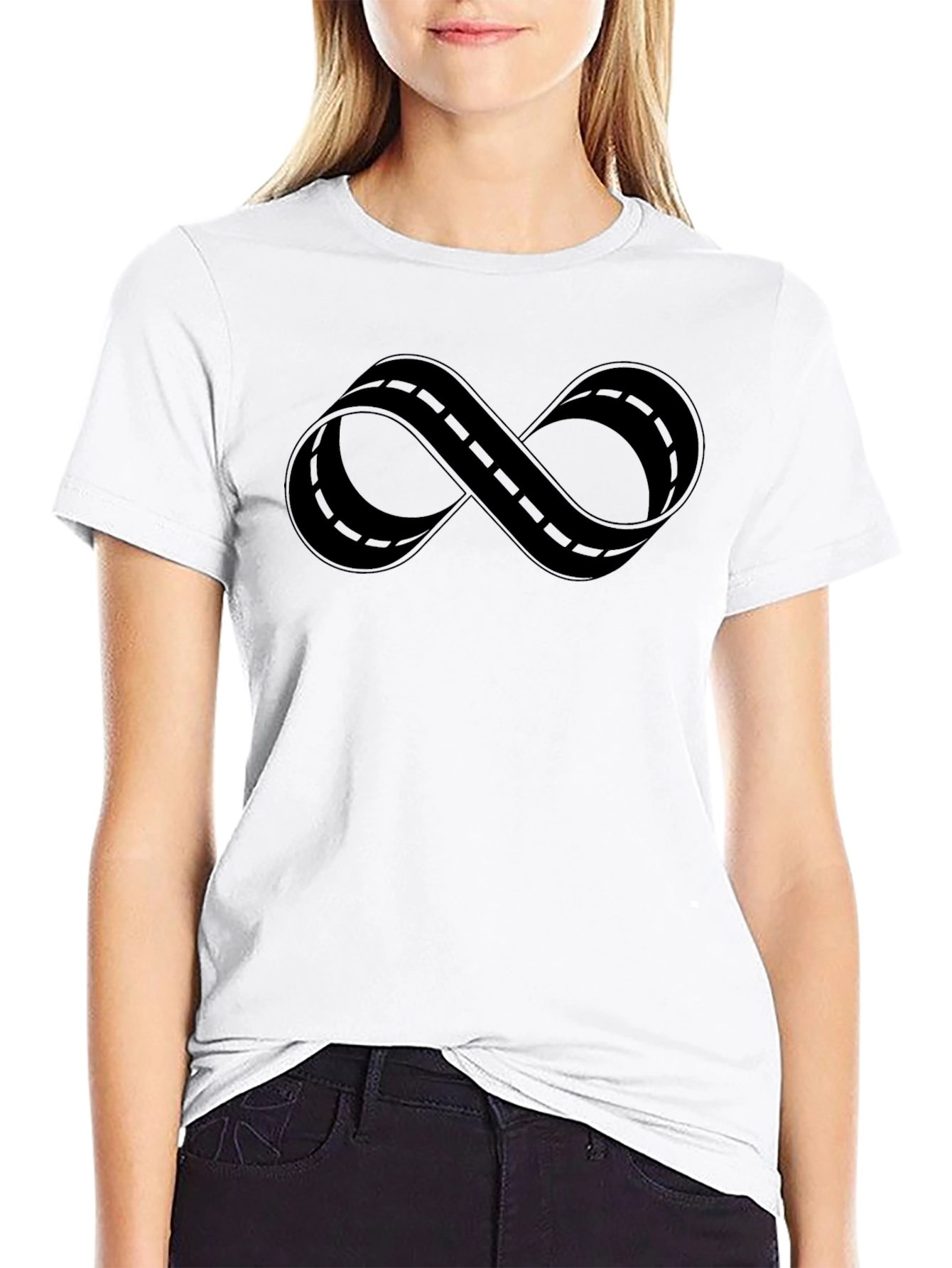 Mobius Strip Road Black T-Shirt