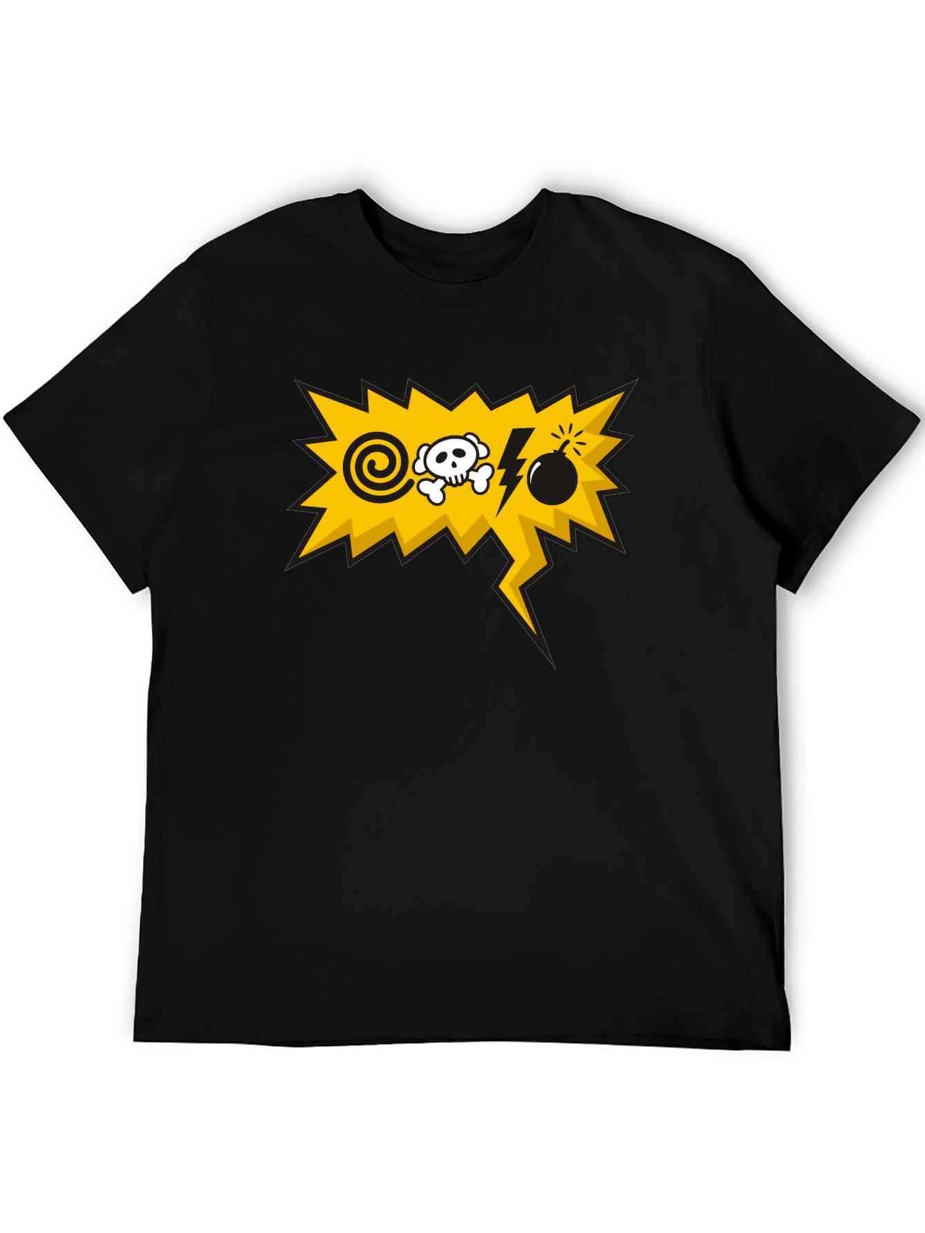 Danger Graphic Black T-Shirt
