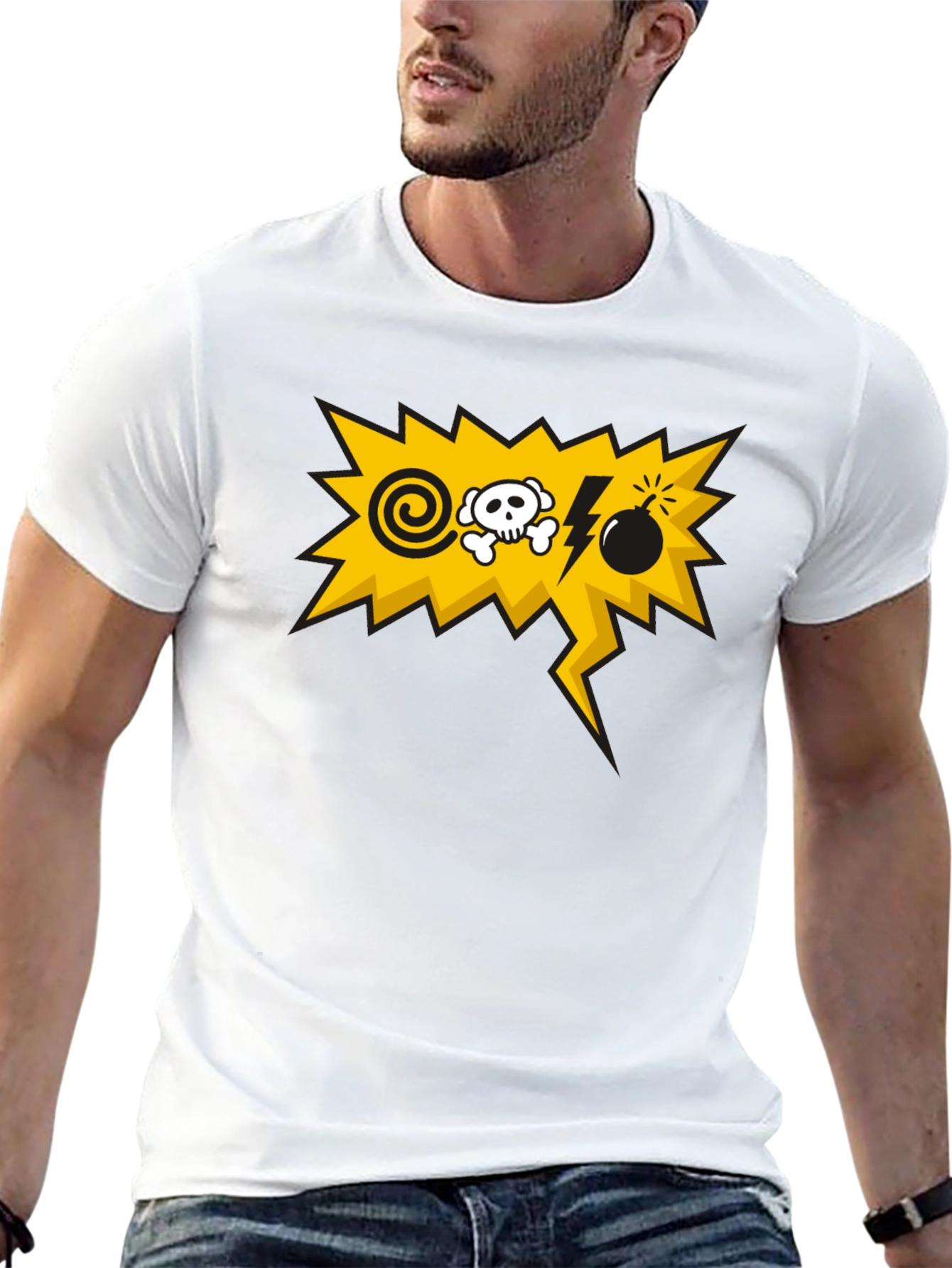 Danger Graphic Black T-Shirt
