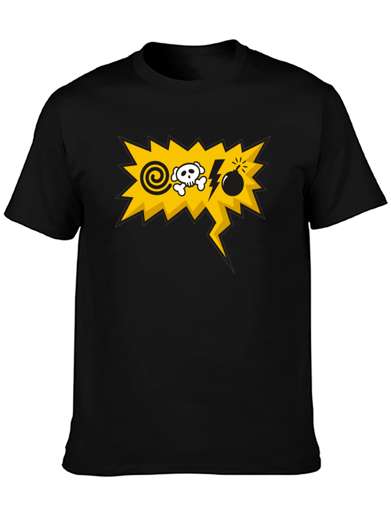 Danger Graphic Black T-Shirt