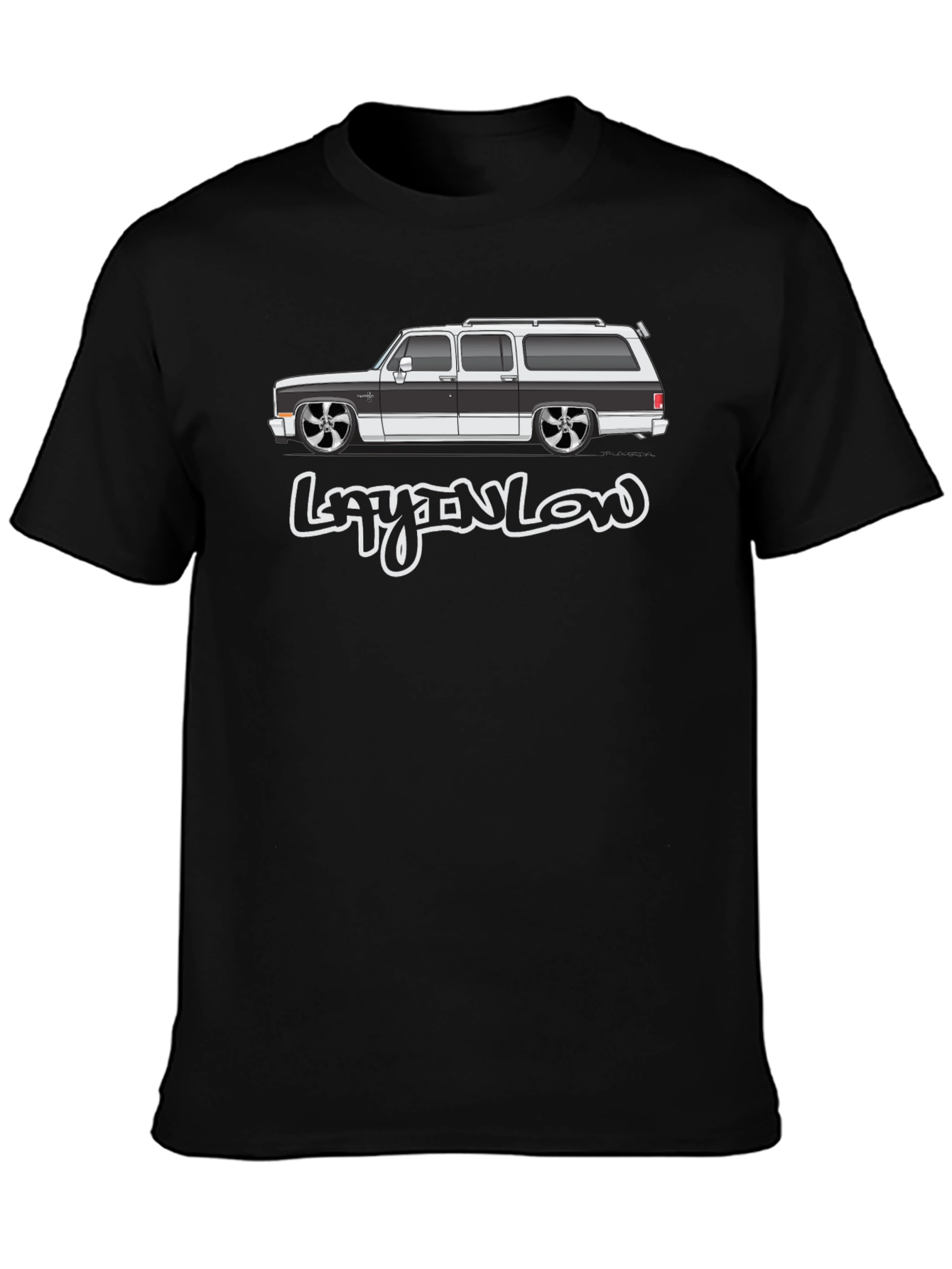 Layn Low Suburban Car T-Shirt - Black