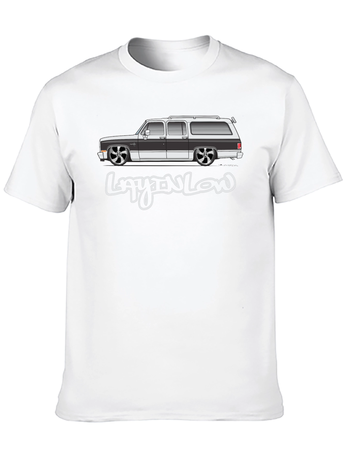 Layn Low Suburban Car T-Shirt - Black