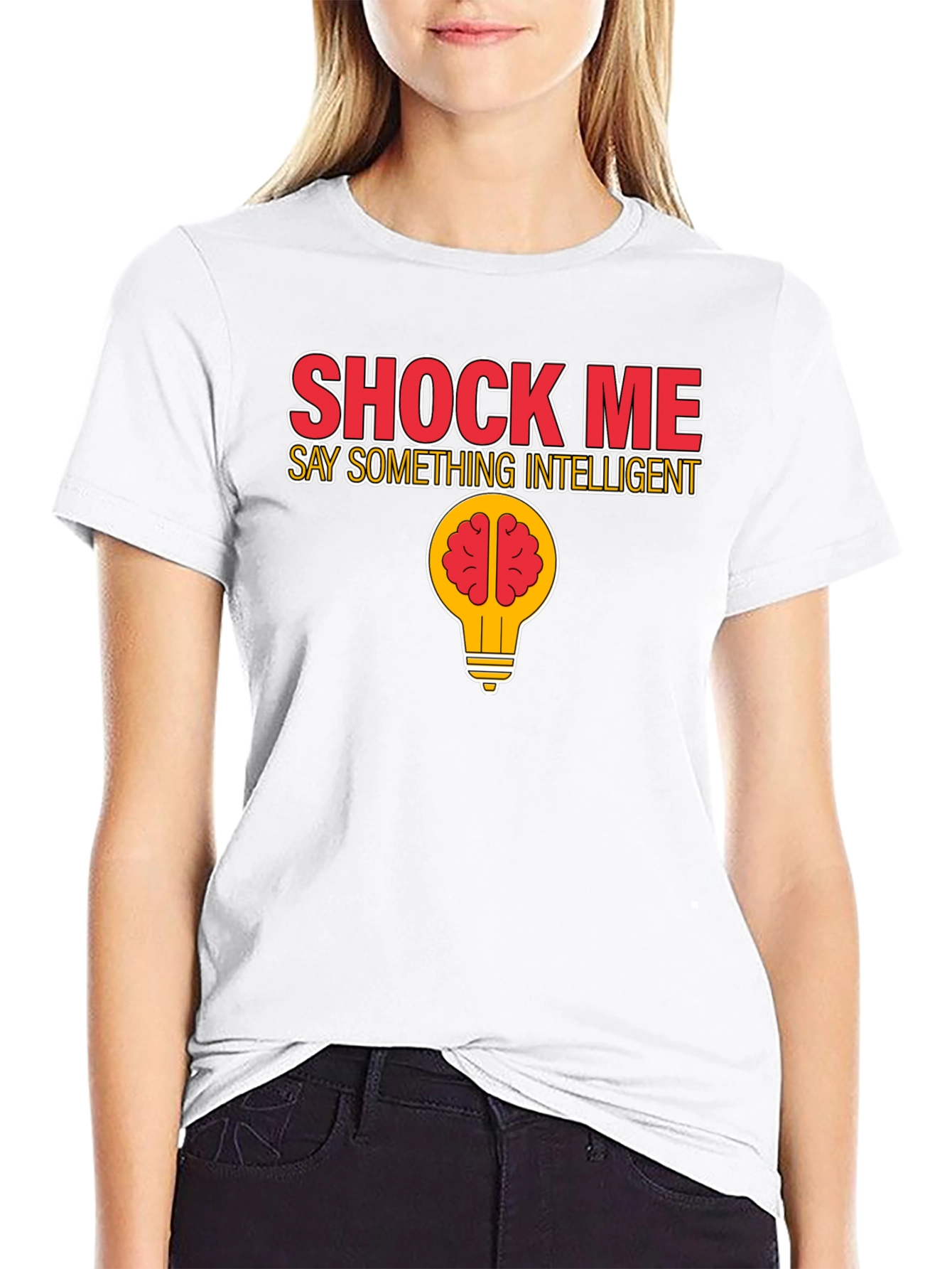 Shock Me Intelligent Brain Lightbulb T-Shirt