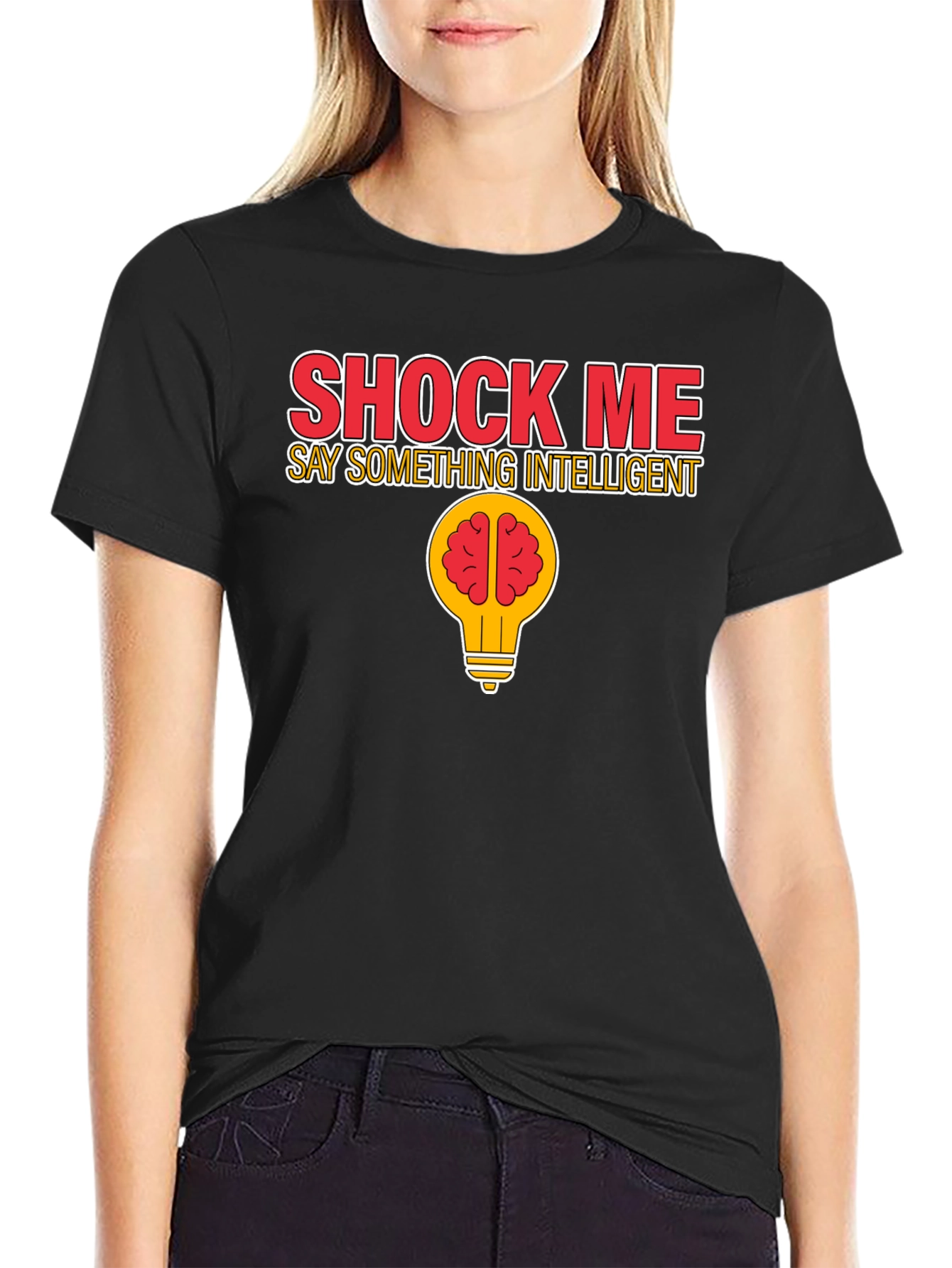 Shock Me Intelligent Brain Lightbulb T-Shirt