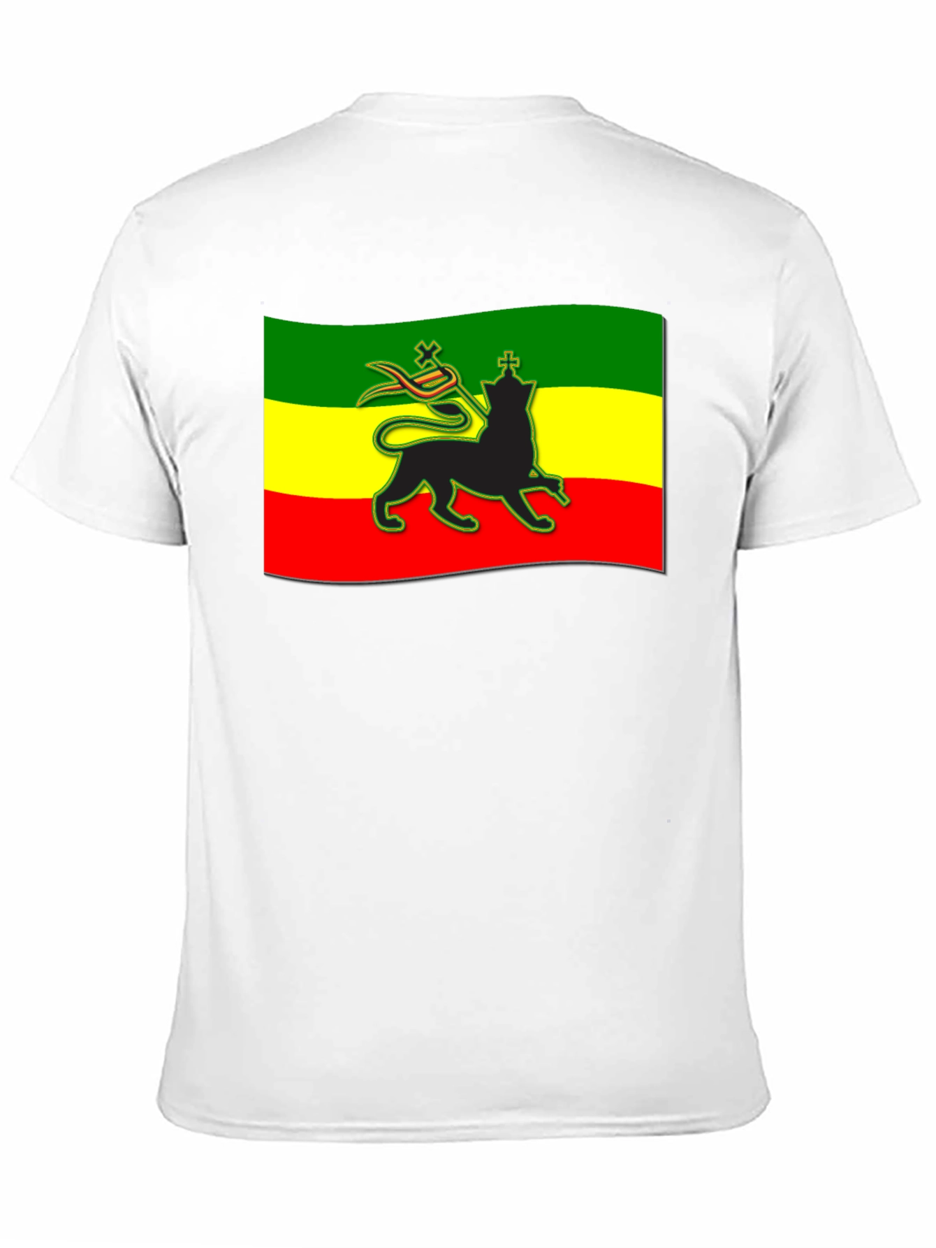 Rasta Lion Flag Graphic T-Shirt