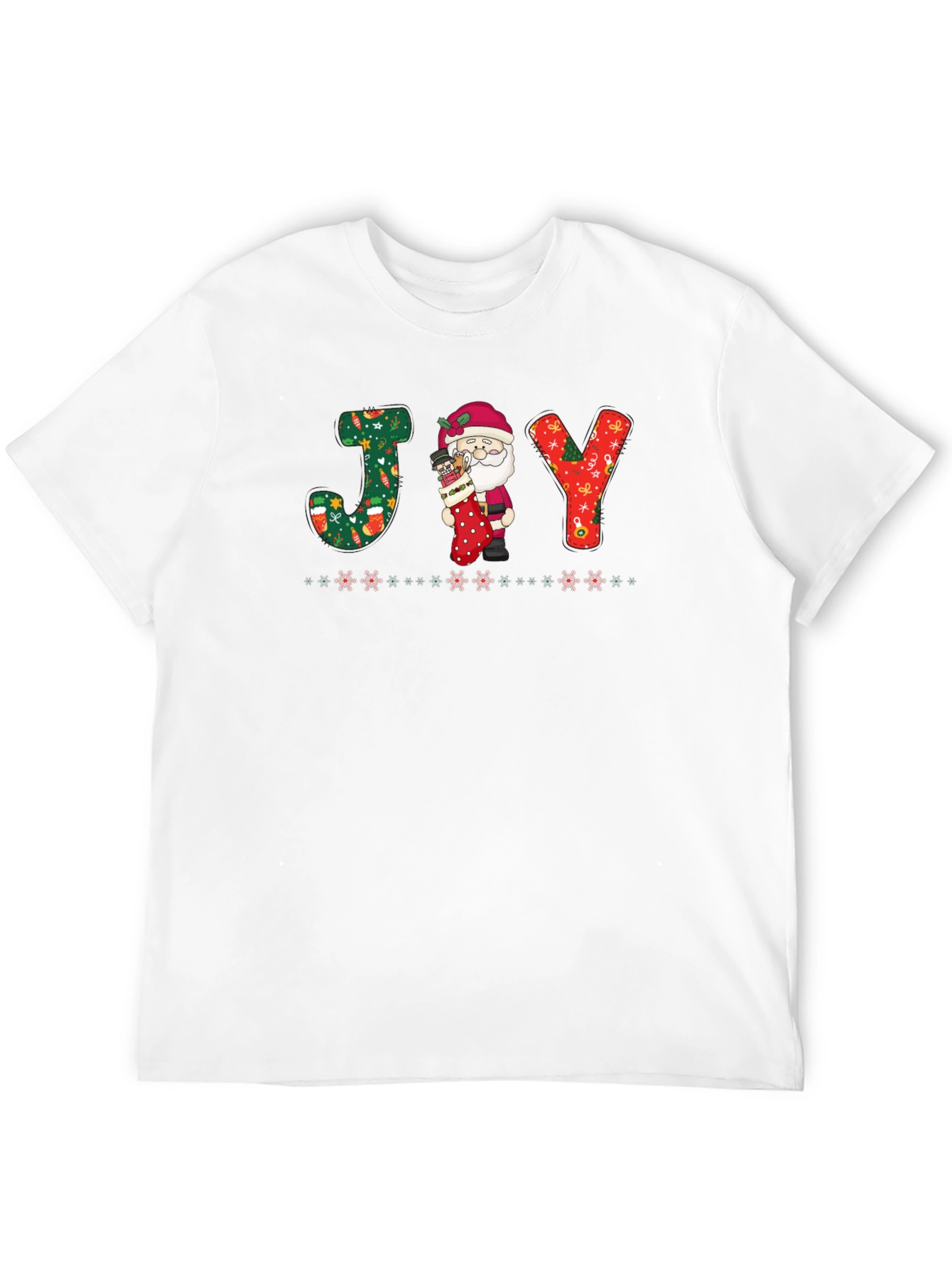 Festive Santa JOY Graphic Tee