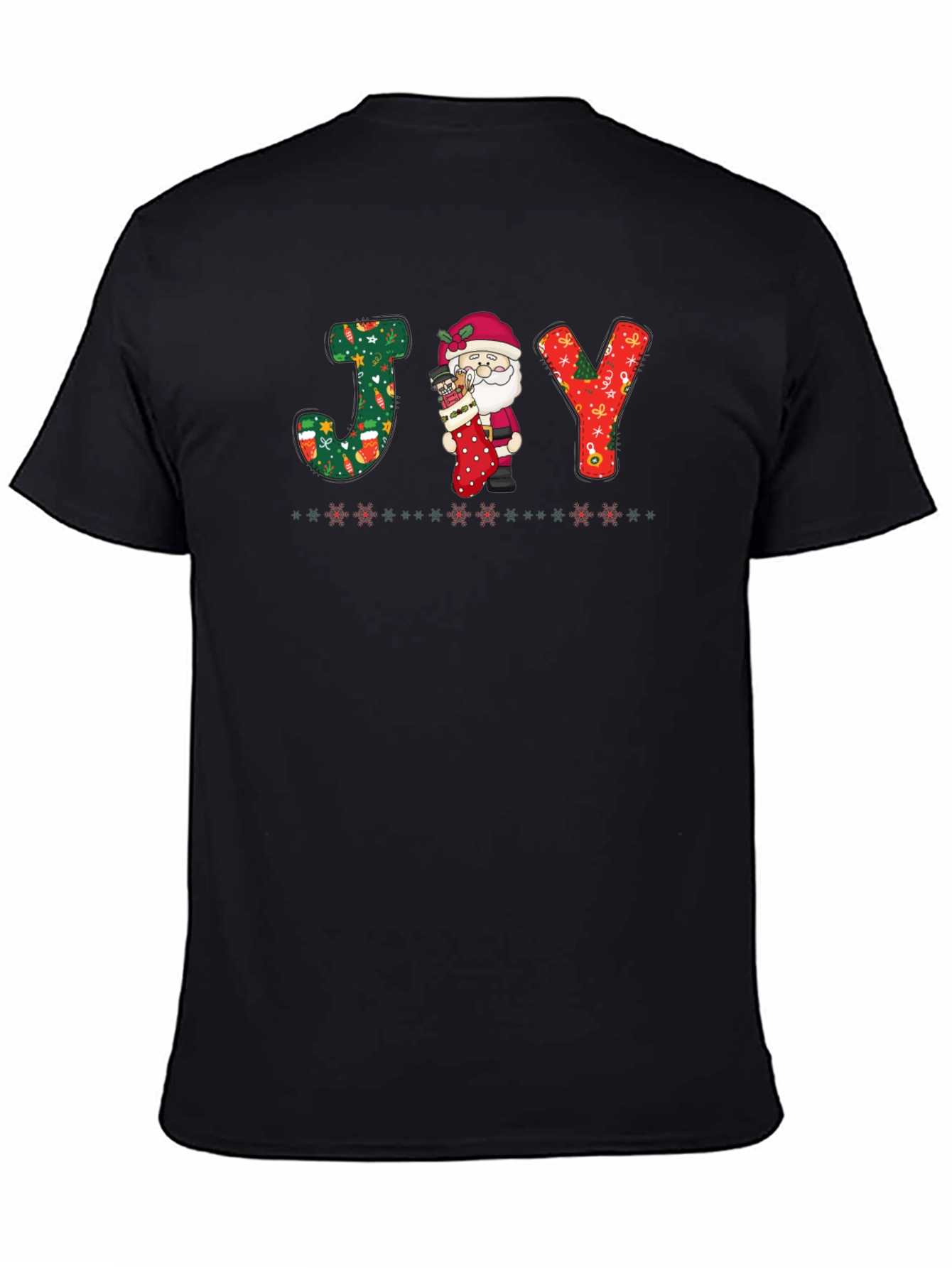 Festive Santa JOY Graphic Tee