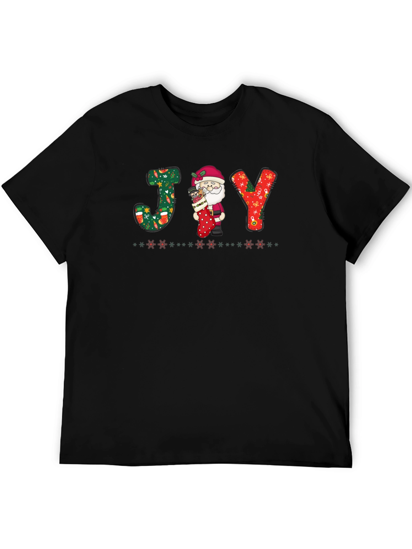 Festive Santa JOY Graphic Tee