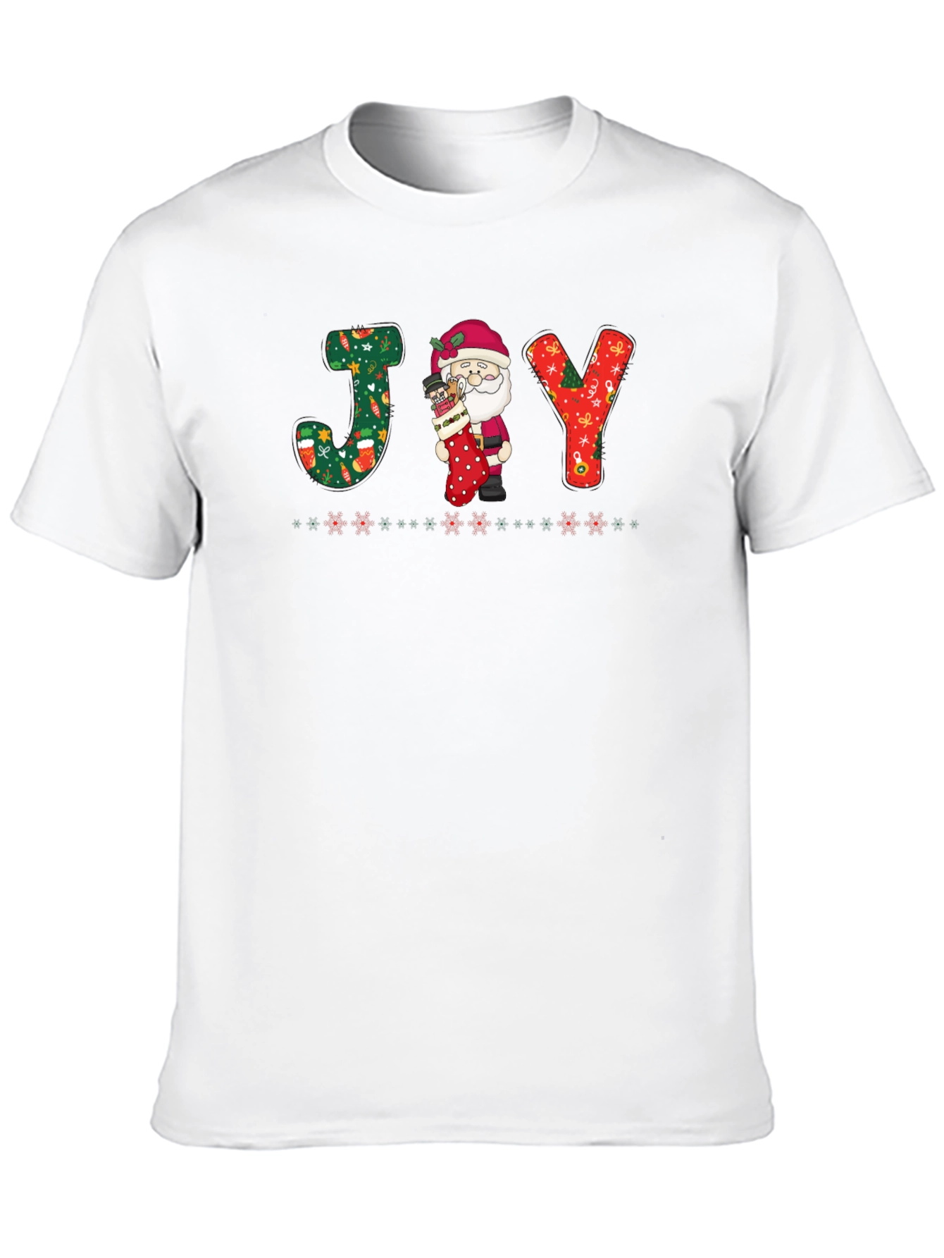 Festive Santa JOY Graphic Tee