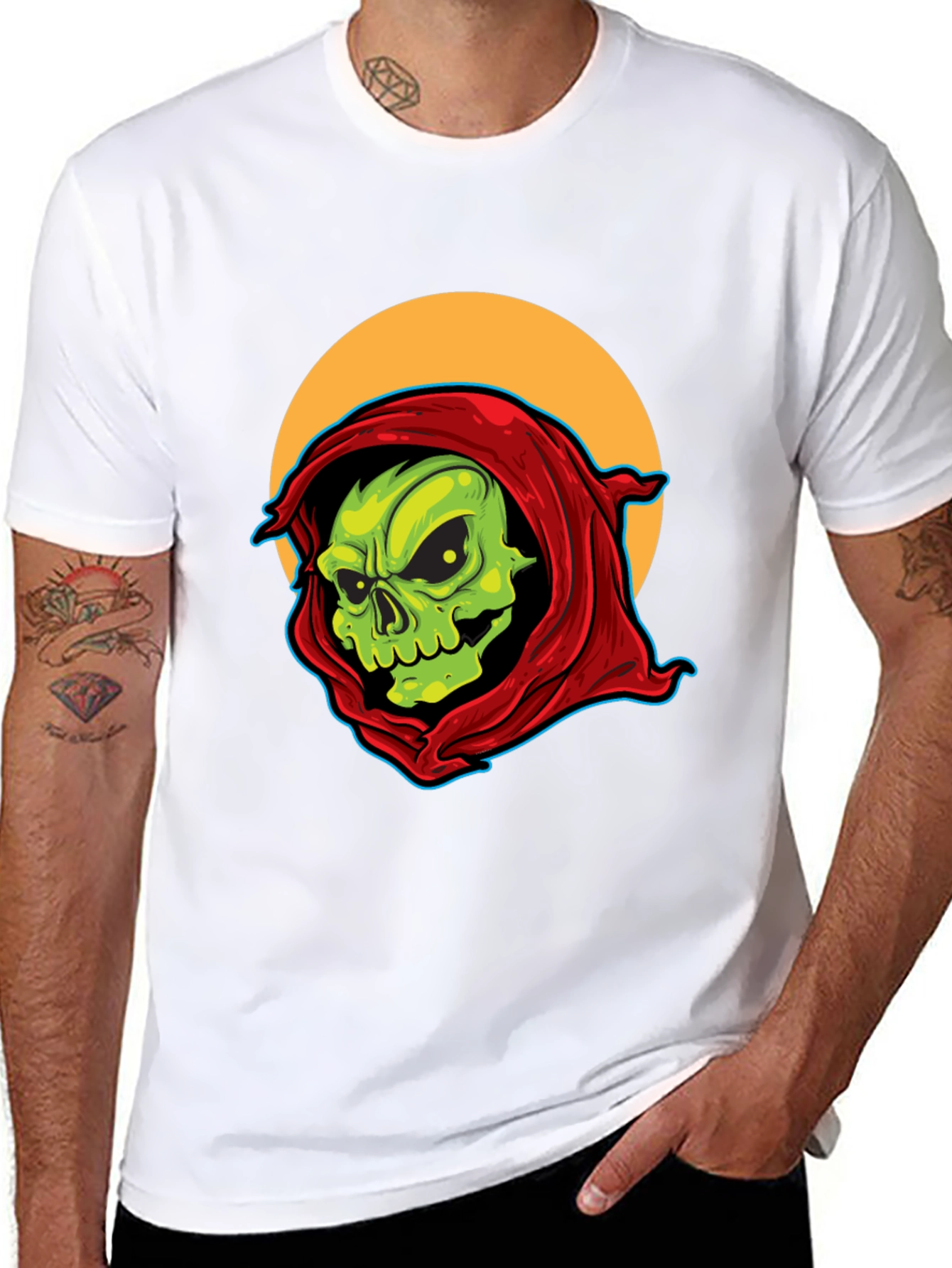 Grim Reaper Graphic Tee - Retro Style