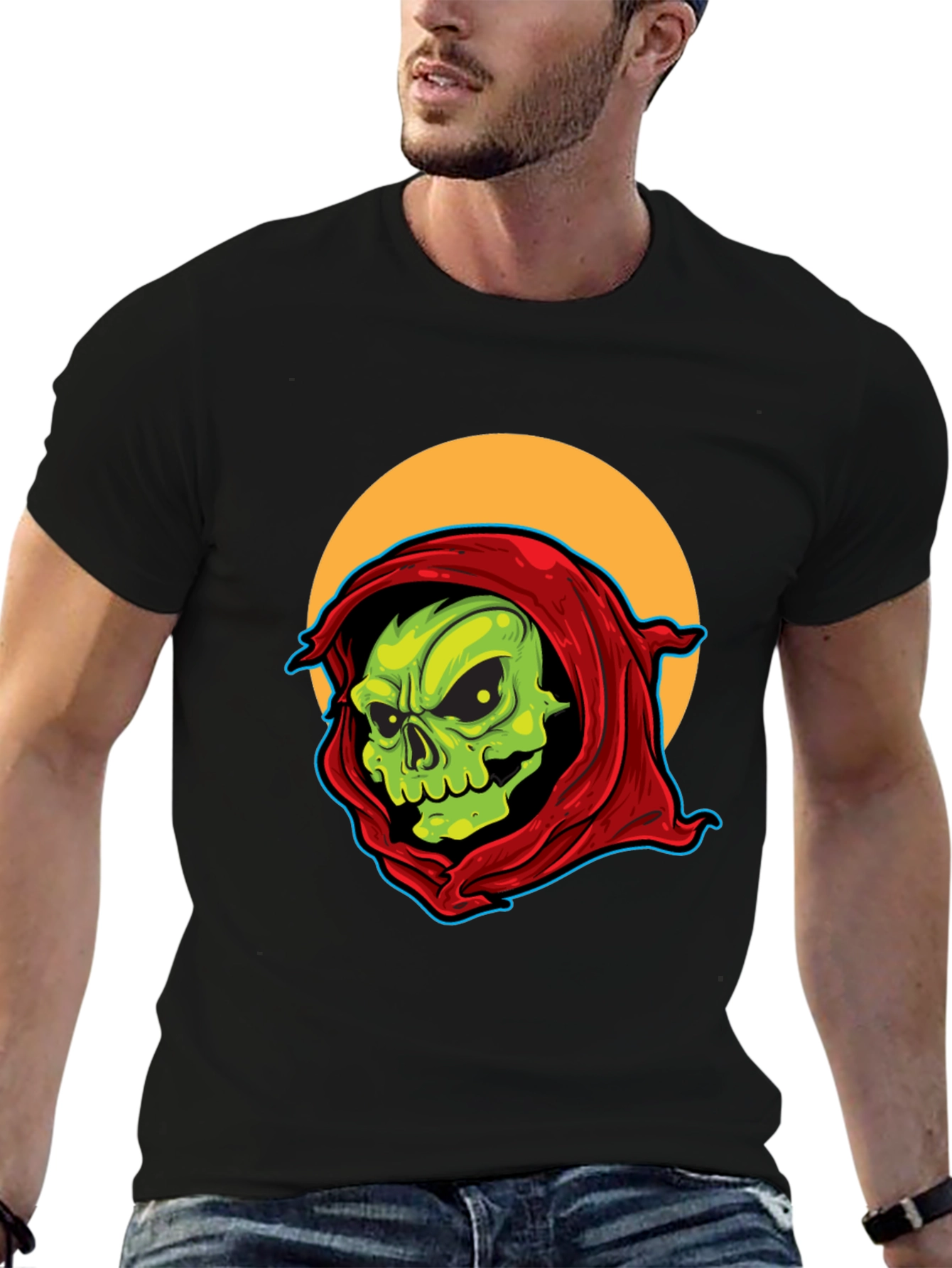 Grim Reaper Graphic Tee - Retro Style