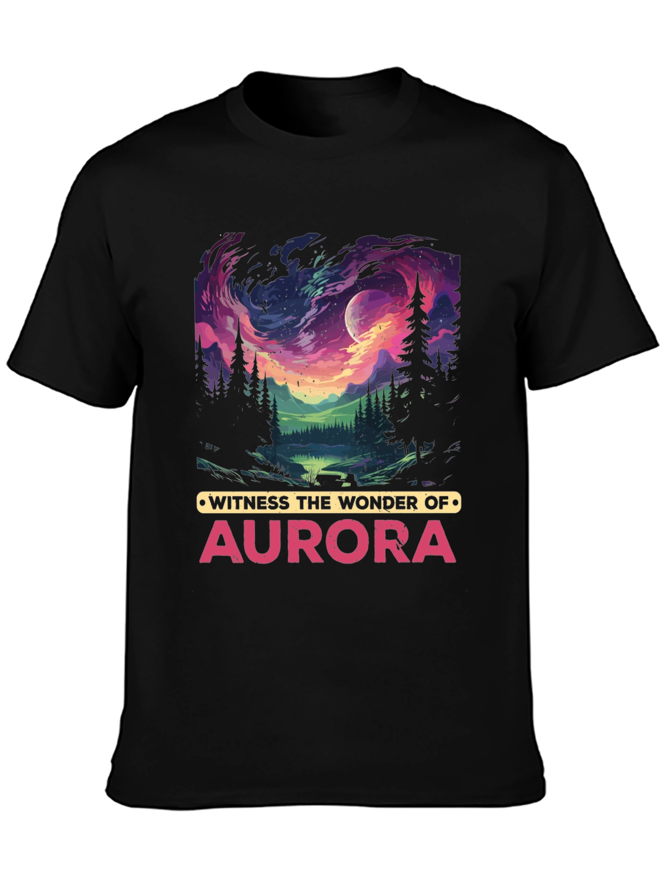 Aurora Wonder T-Shirt - Nature Inspired Graphic Tee