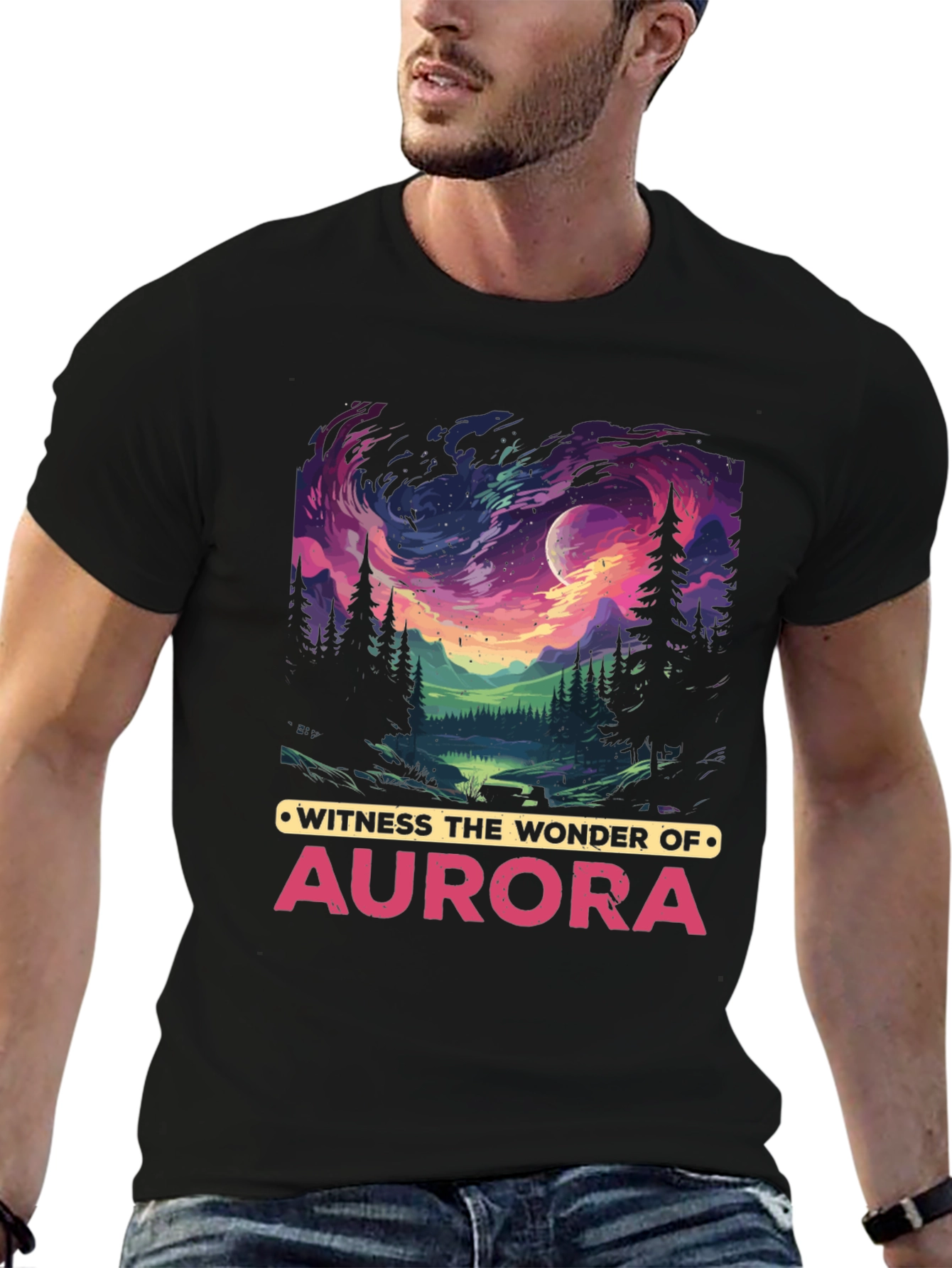 Aurora Wonder T-Shirt - Nature Inspired Graphic Tee