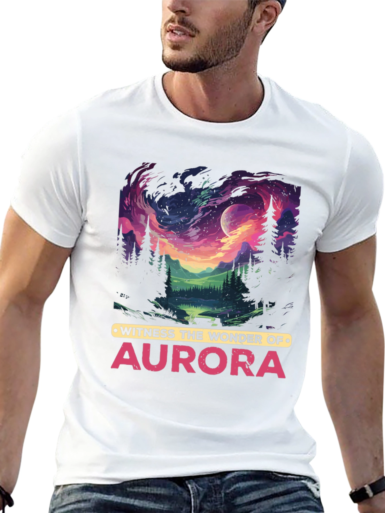 Aurora Wonder T-Shirt - Nature Inspired Graphic Tee
