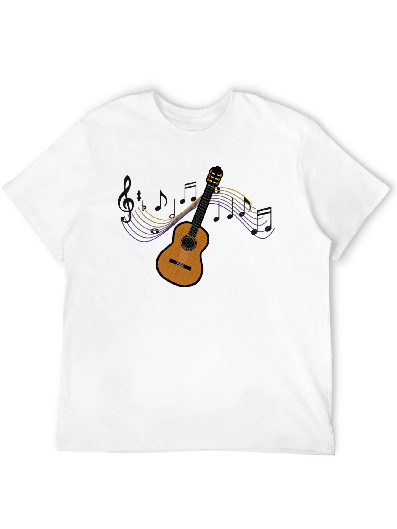 Guitar Music T-Shirt - Black Cotton Tee
