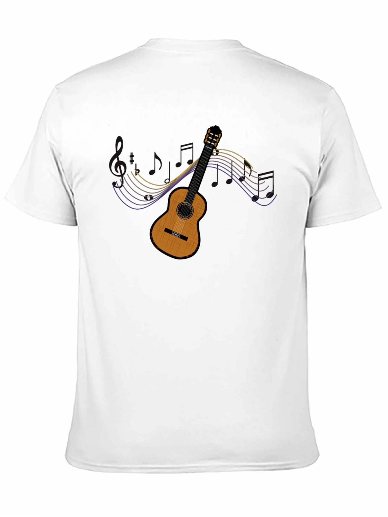 Guitar Music T-Shirt - Black Cotton Tee