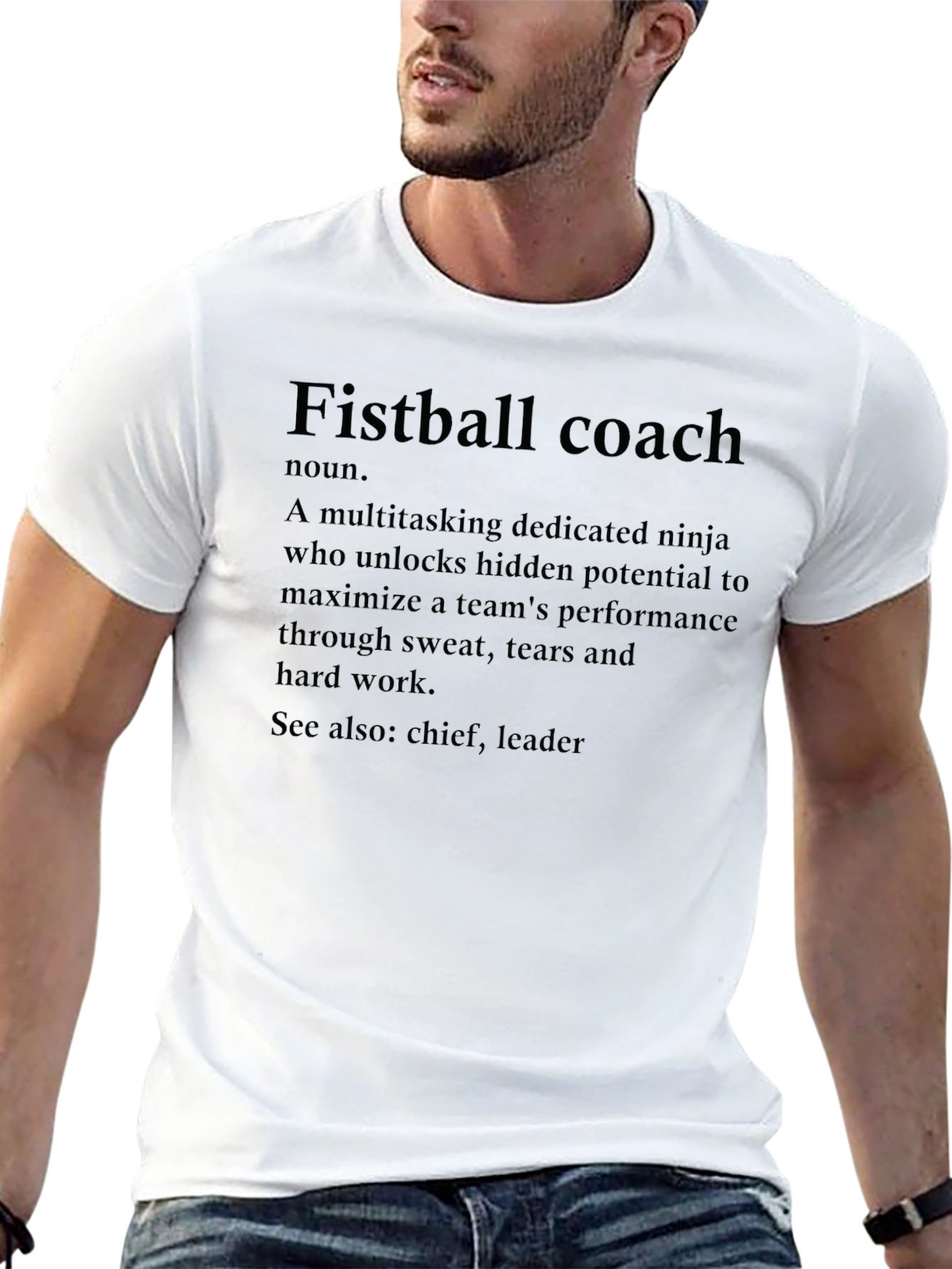 Fistball Coach Definition Black T-Shirt