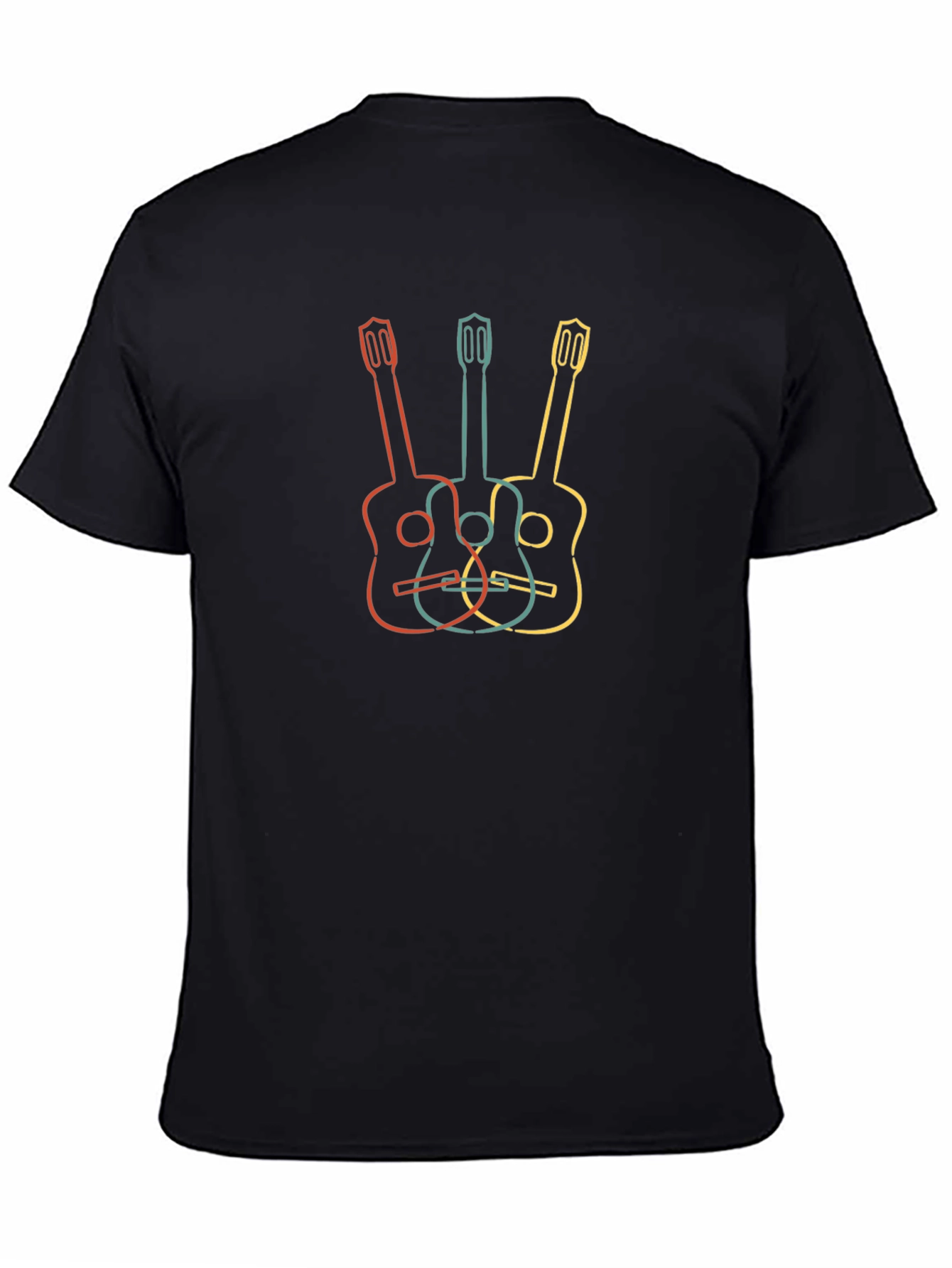 Retro Guitar T-Shirt - Music Lover Tee