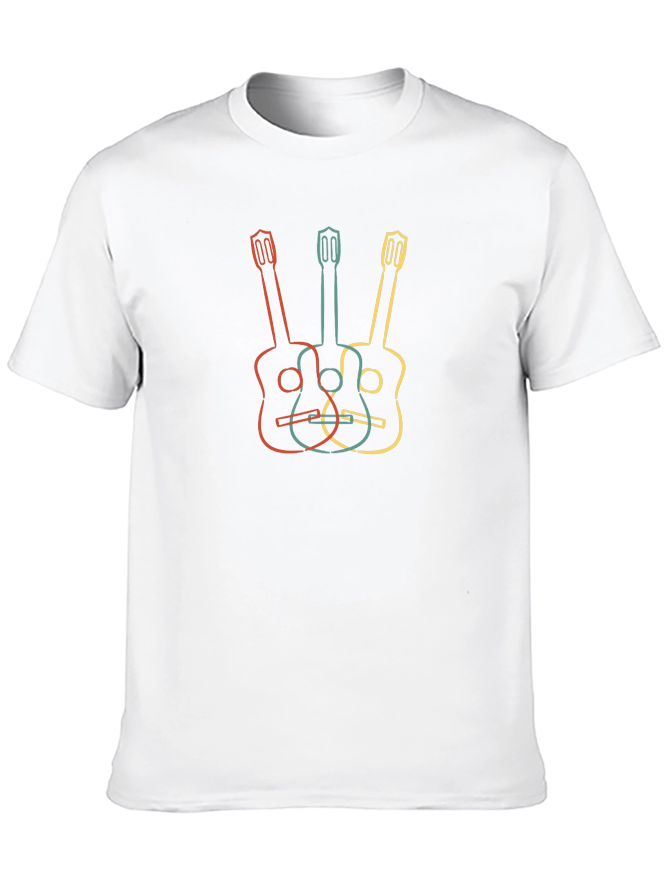 Retro Guitar T-Shirt - Music Lover Tee