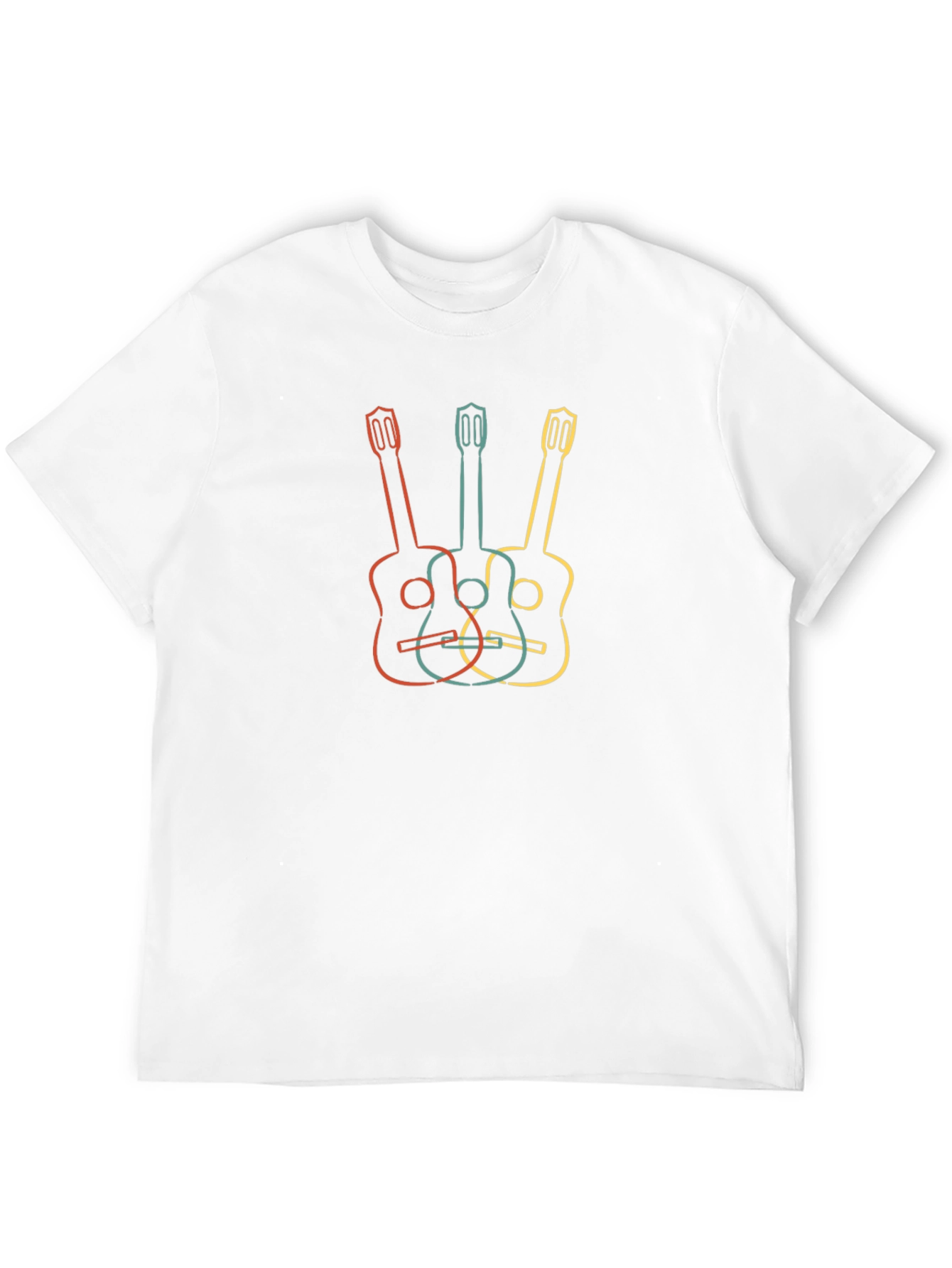 Retro Guitar T-Shirt - Music Lover Tee