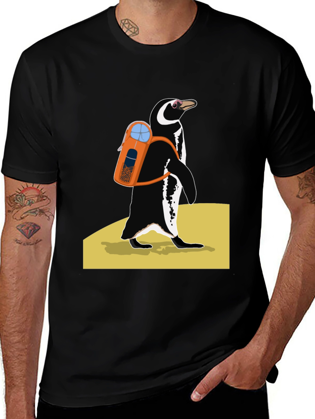 Cool Penguin Graphic Tee