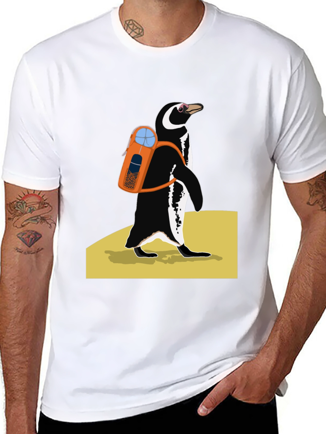 Cool Penguin Graphic Tee