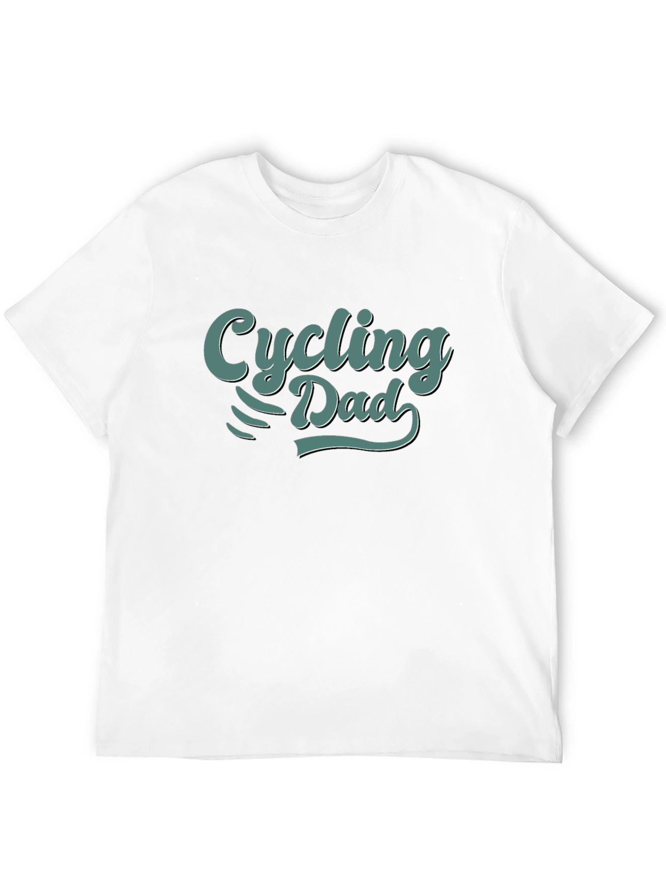 Cycling Dad Graphic Tee -  Black Cotton T-Shirt
