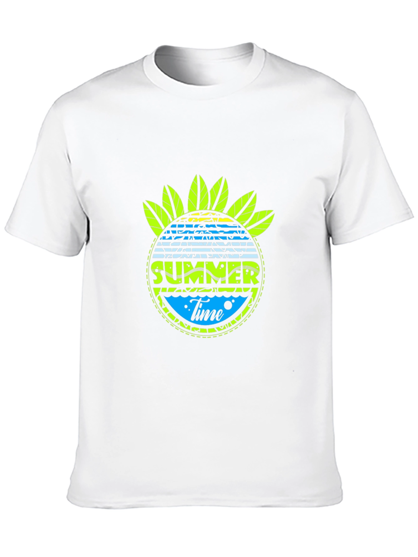Summer Time Graphic Black T-Shirt